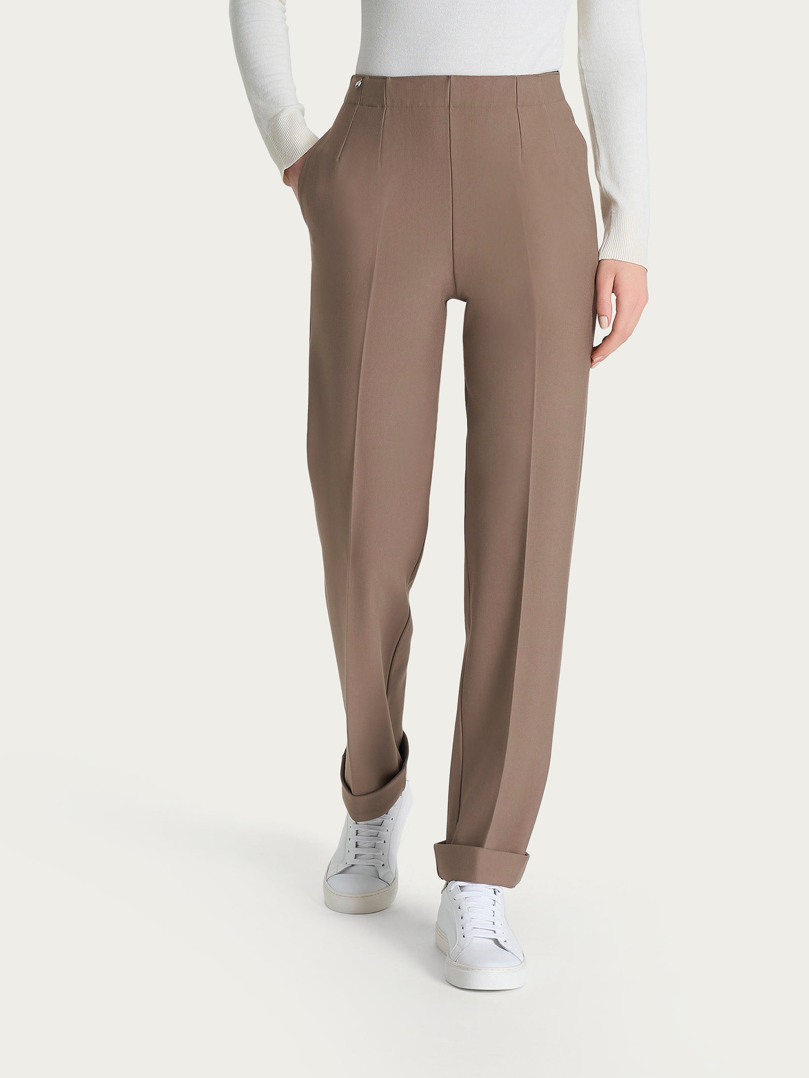 Ragno Compact Pantalone Dritto Pine Bark con Tasche