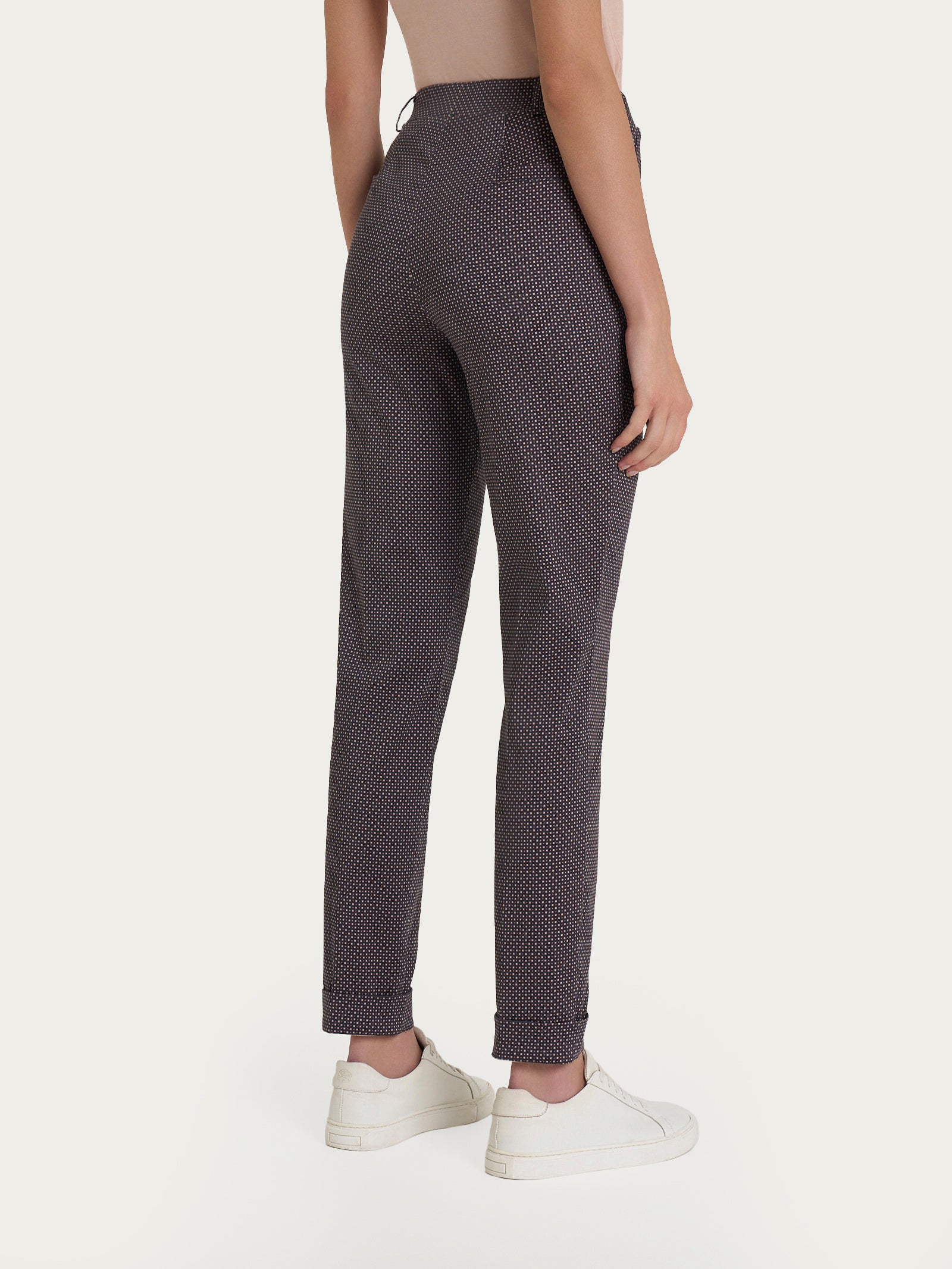 Ragno Satin Power The Chino Pantaloni Slim Warm Taupe Cotone