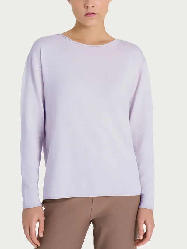 Ragno Four Seasons maglia asimmetrica barchetta Thistle viscosa