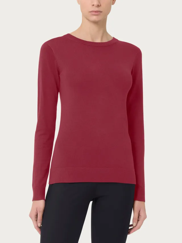 Ragno Four Seasons Maglia Donna Girocollo Tibetan Red Viscosa