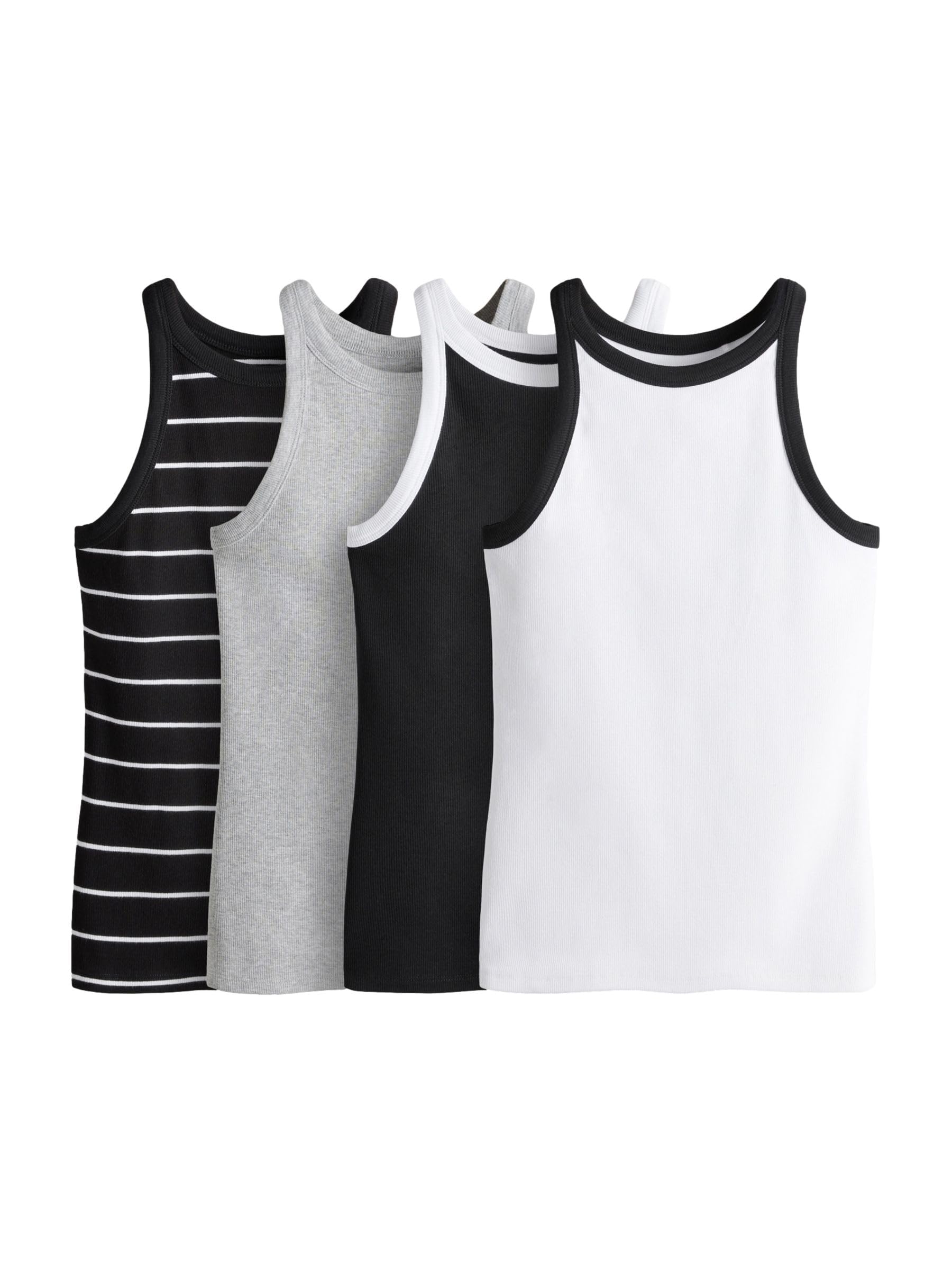 Geo Next The Set canotta a coste donna set 4 pezzi elasticizzata
