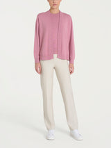 Ragno Four Seasons Short Cardigan donna lilla in viscosa