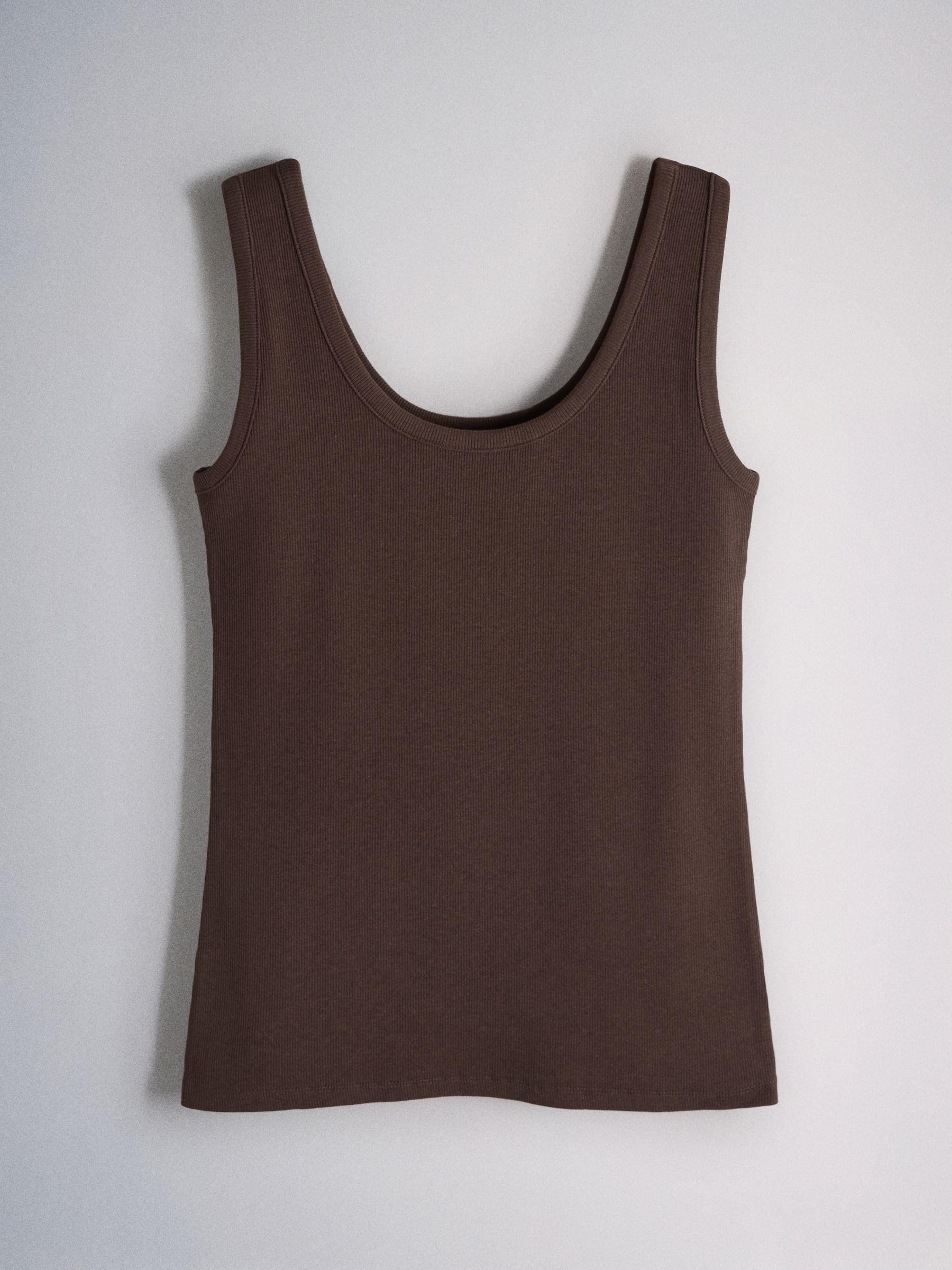 Next The Set Canotta coste donna scollo rotondo confezione 5 XL
