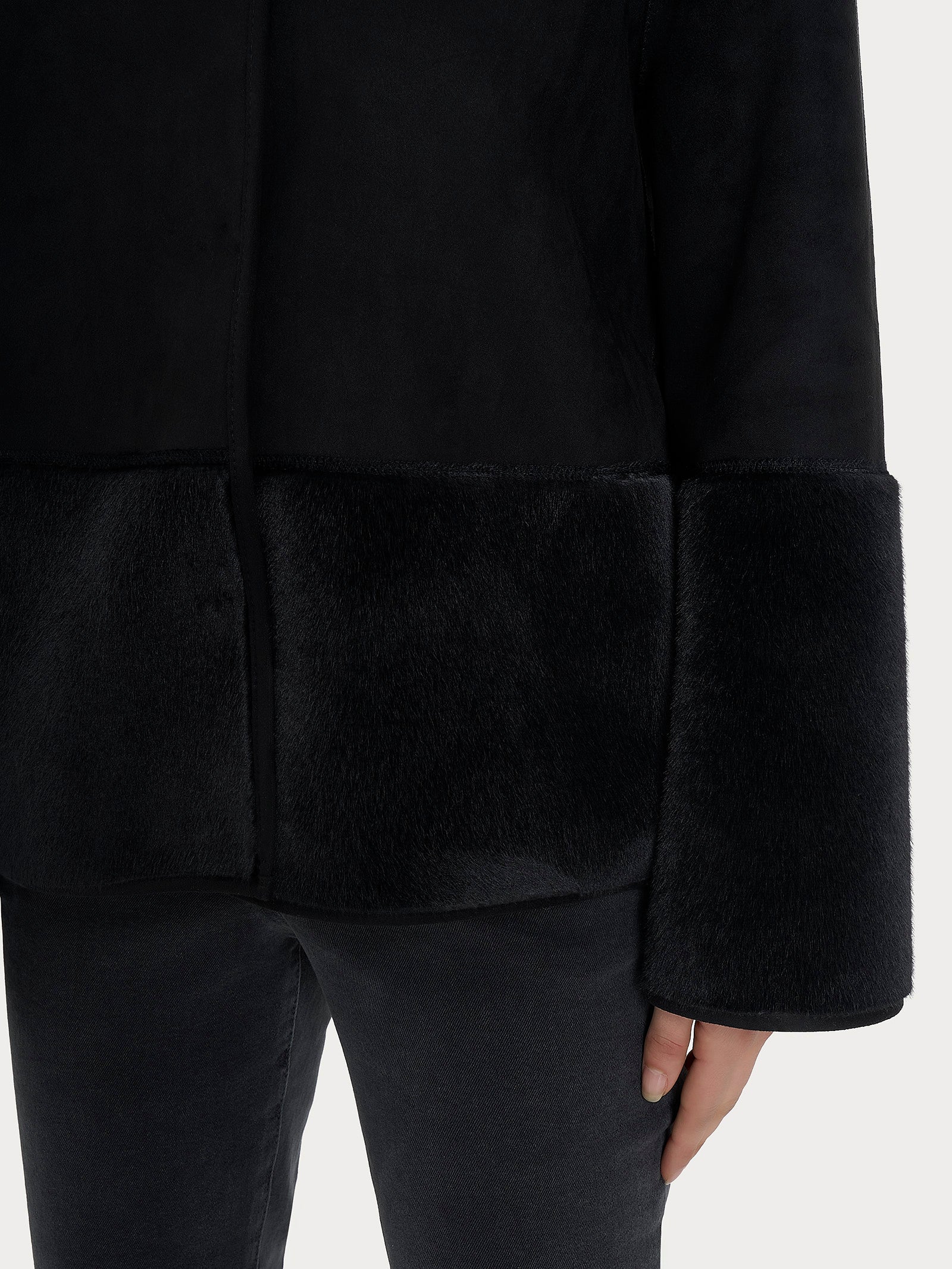 Ragno Compact giacca corta double-face donna nero