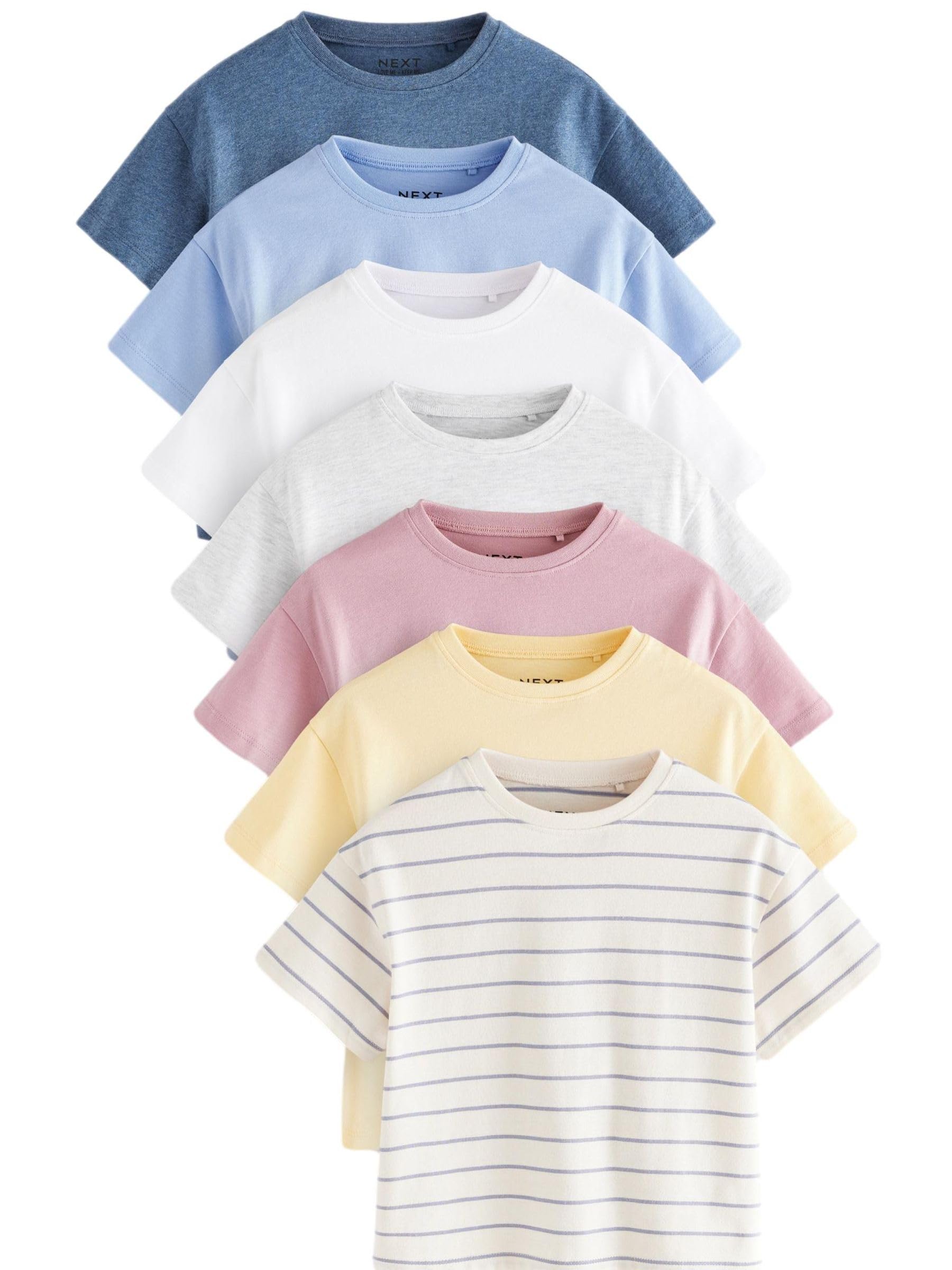 Geo Next Magliette Bambina Cotone 12-18 Mesi 7 Pezzi