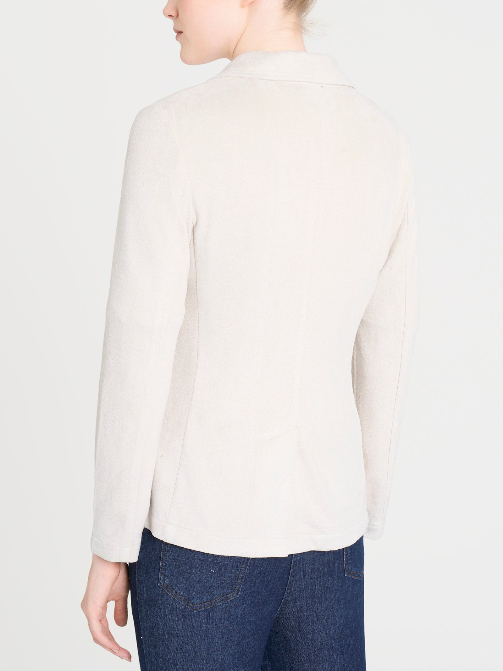 Ragno Compact blazer 2 bottoni Champignon in eco suede