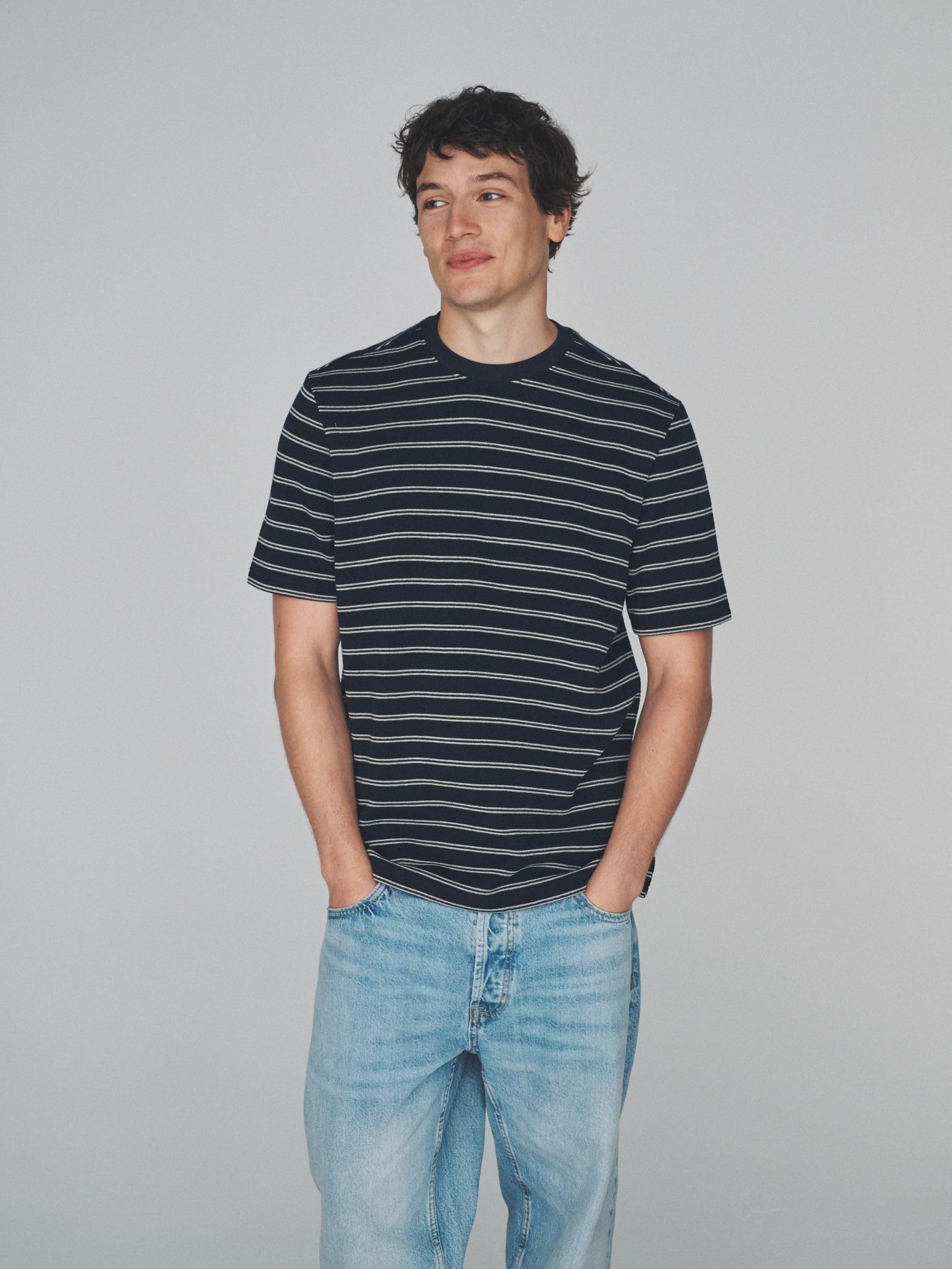 Geo Next The Set T-shirt girocollo uomo 3 pezzi cotone testurizzato