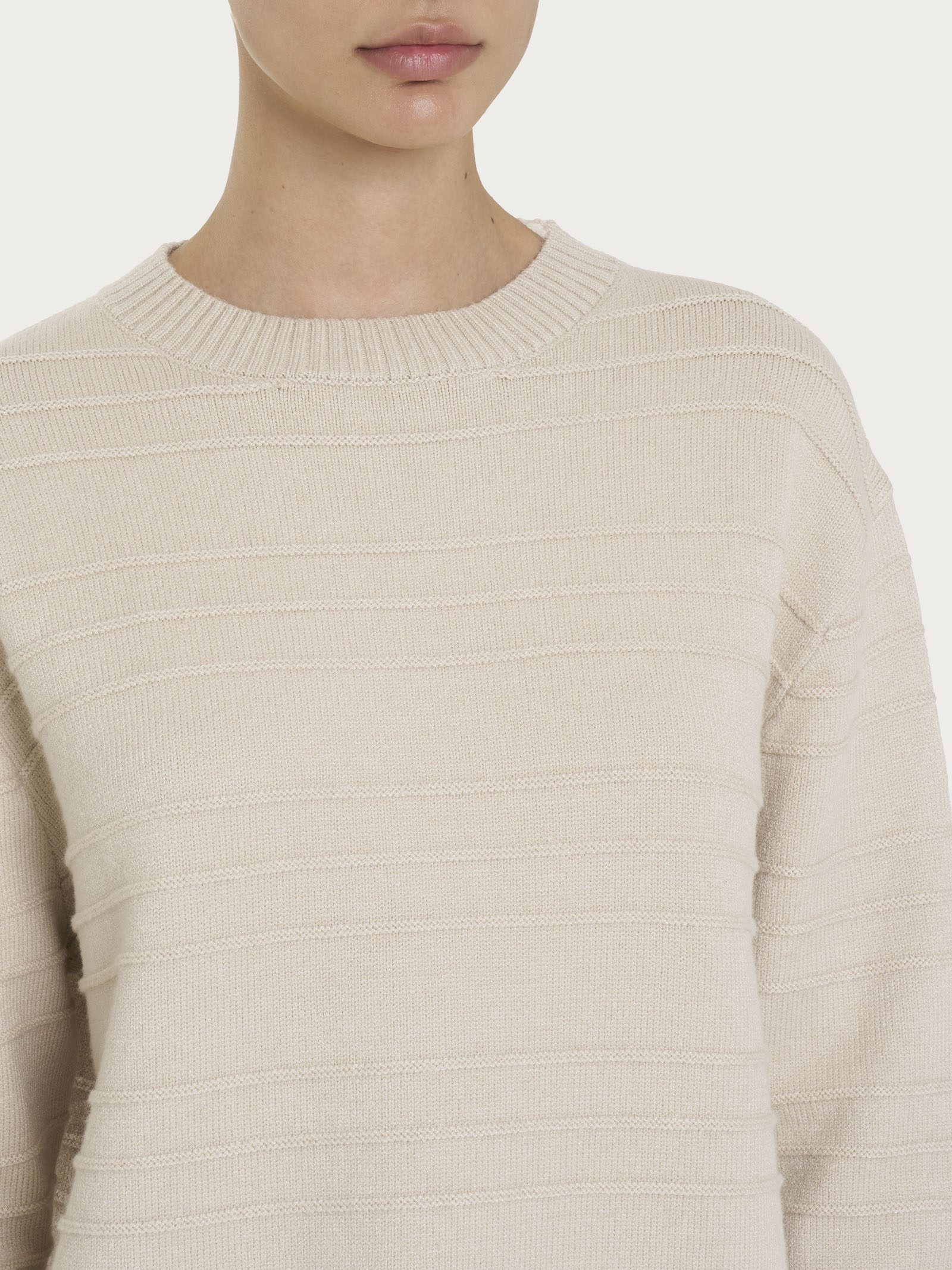 Ragno SL Girocollo maglia super soft champignon calda