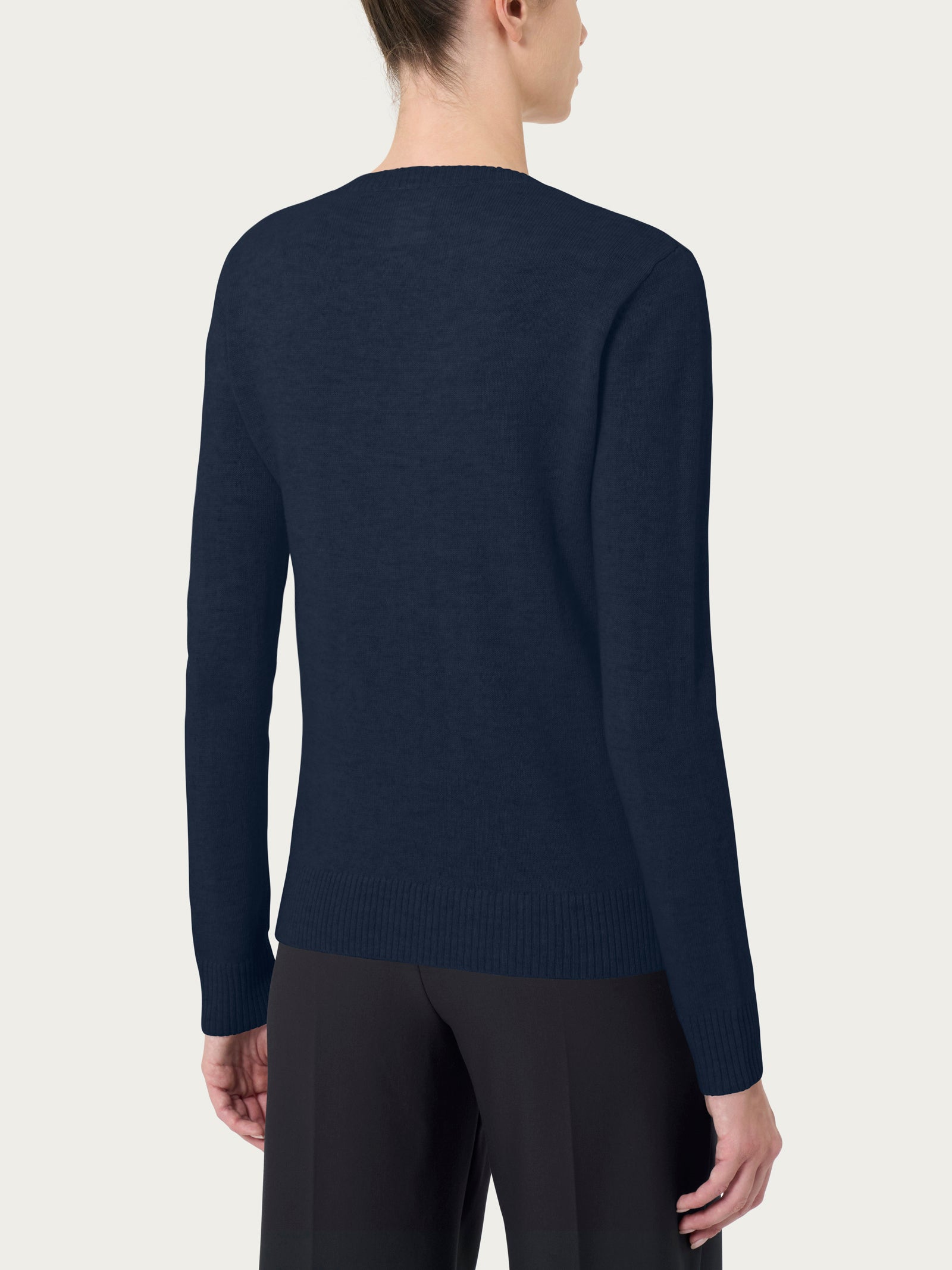 Ragno Cashmerino maglia scollo V outer space