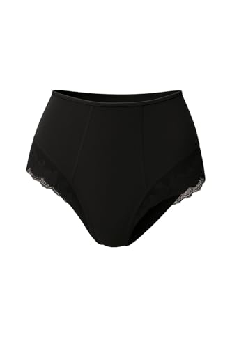 Lady C Guaina Vita Alta Pizzo Slip Modellante Nero pancia piatta