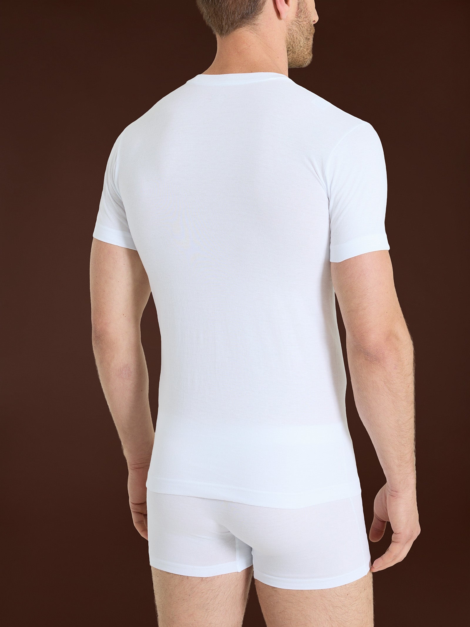 Ragno 100% Cotton Maglietta Uomo Bianco Bipack Girocollo Alto Cotone