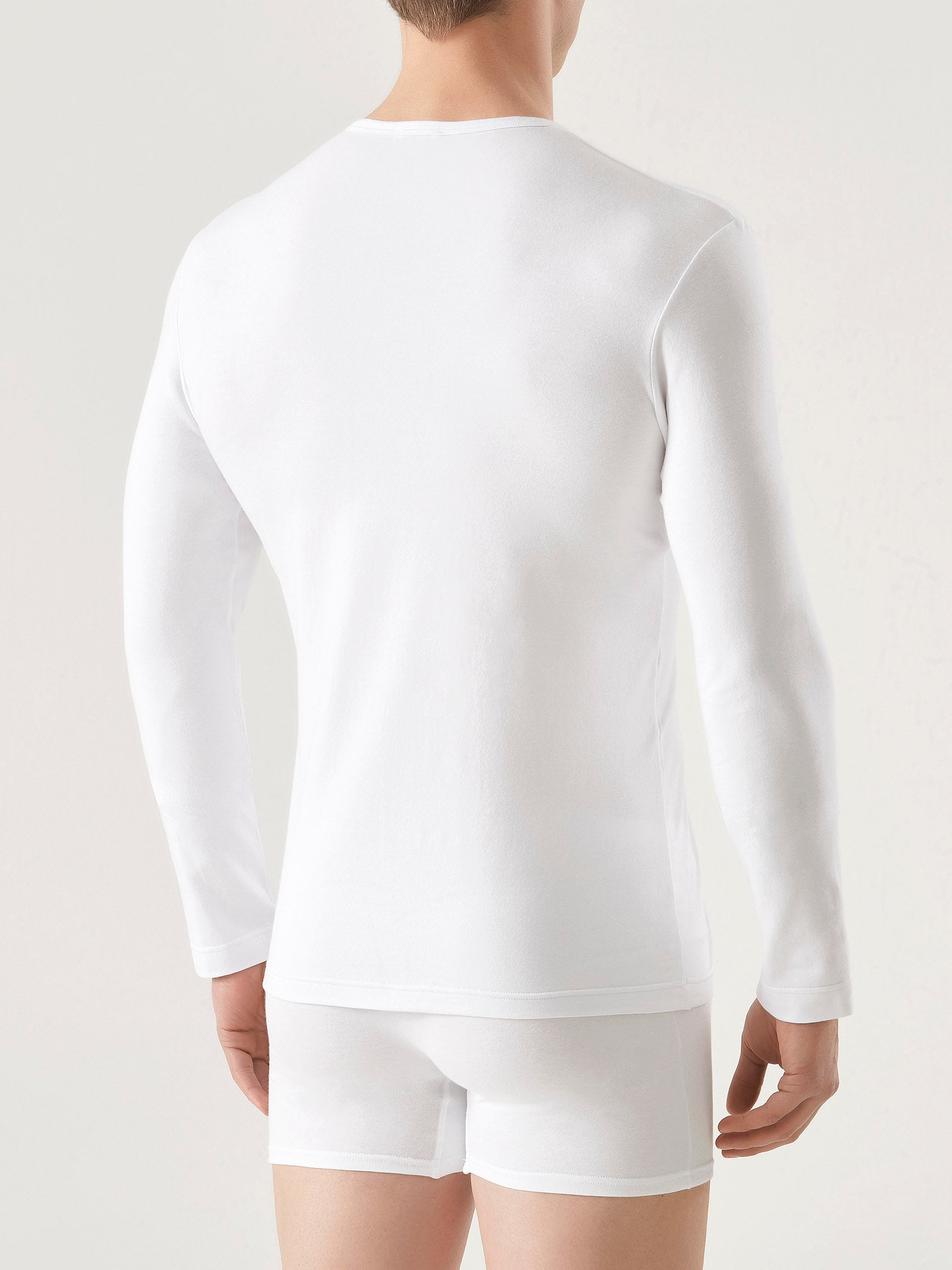 Ragno Comfort maglietta manica lunga cotone Bianco