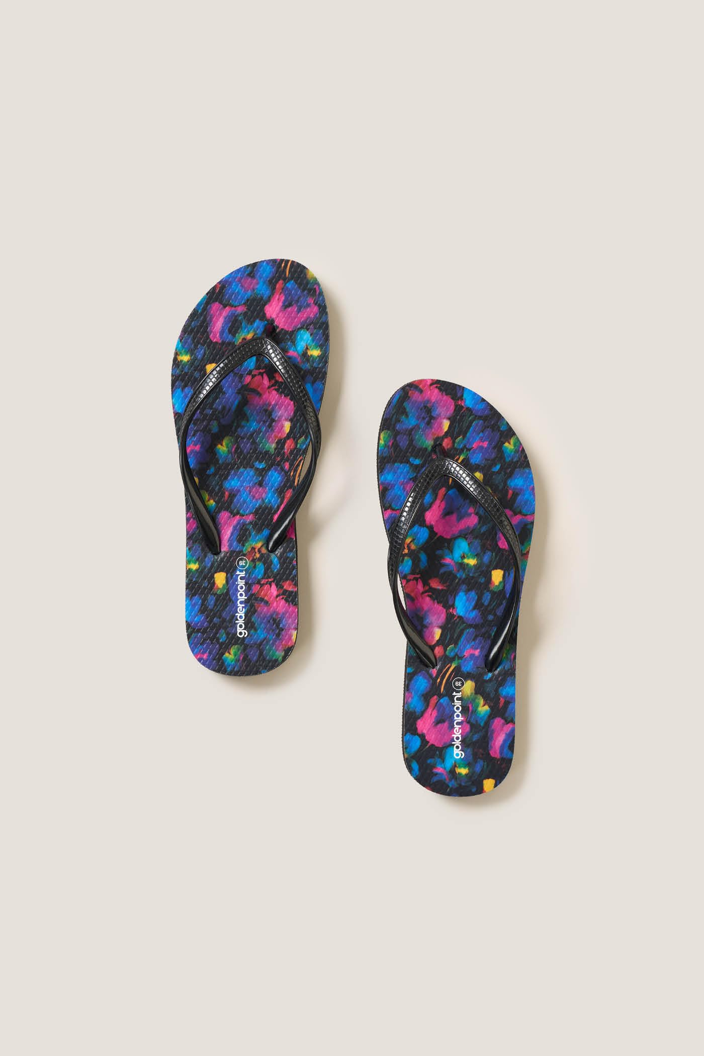 Goldenpoint Waterpop infradito gomma multicolor fantasia astratta