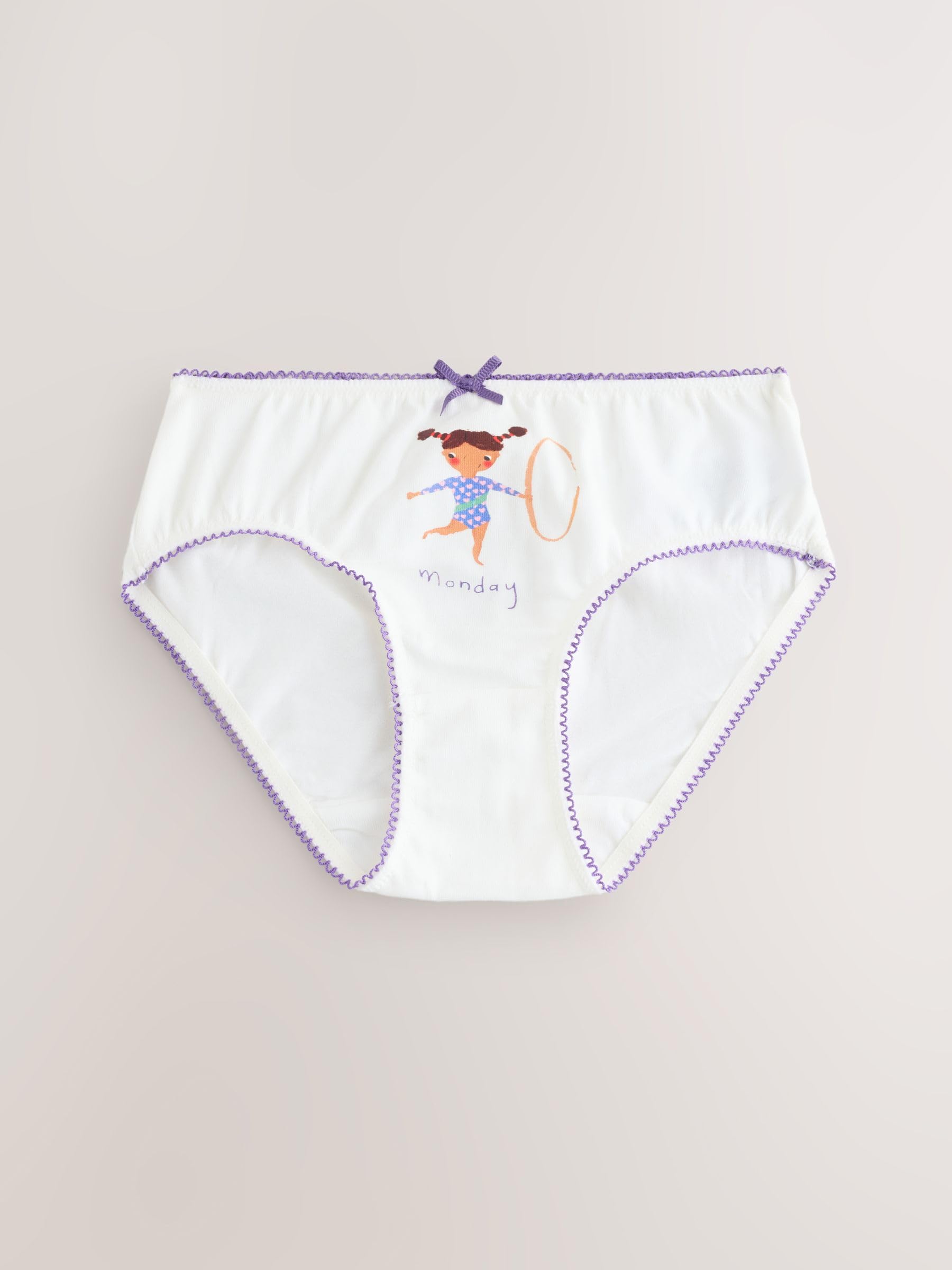 Next Slip Bambina Cotone Confezione 7 Pezzi Cotone