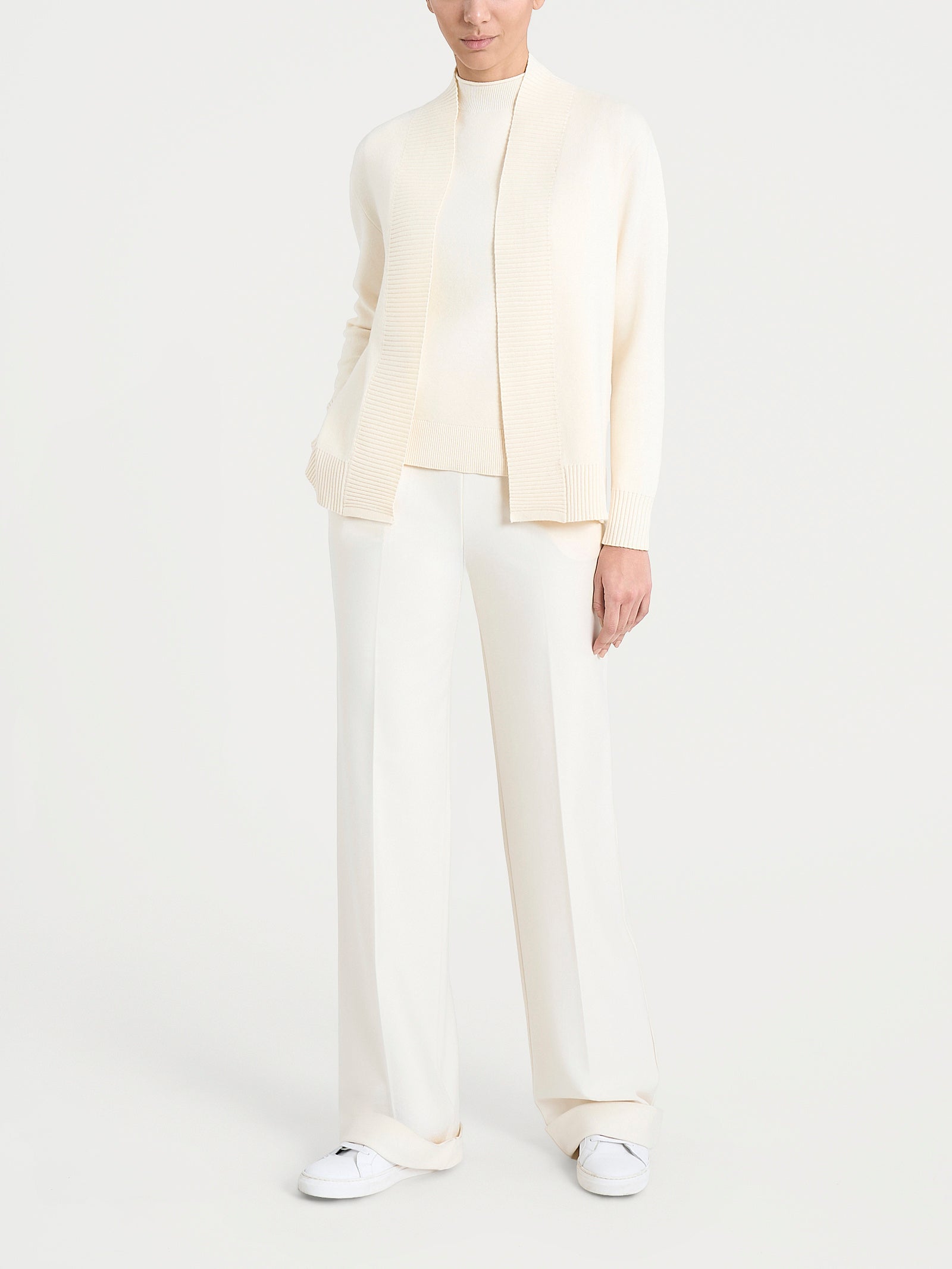 Ragno Super Soft Cardigan Aperto Boxy Sphagnum