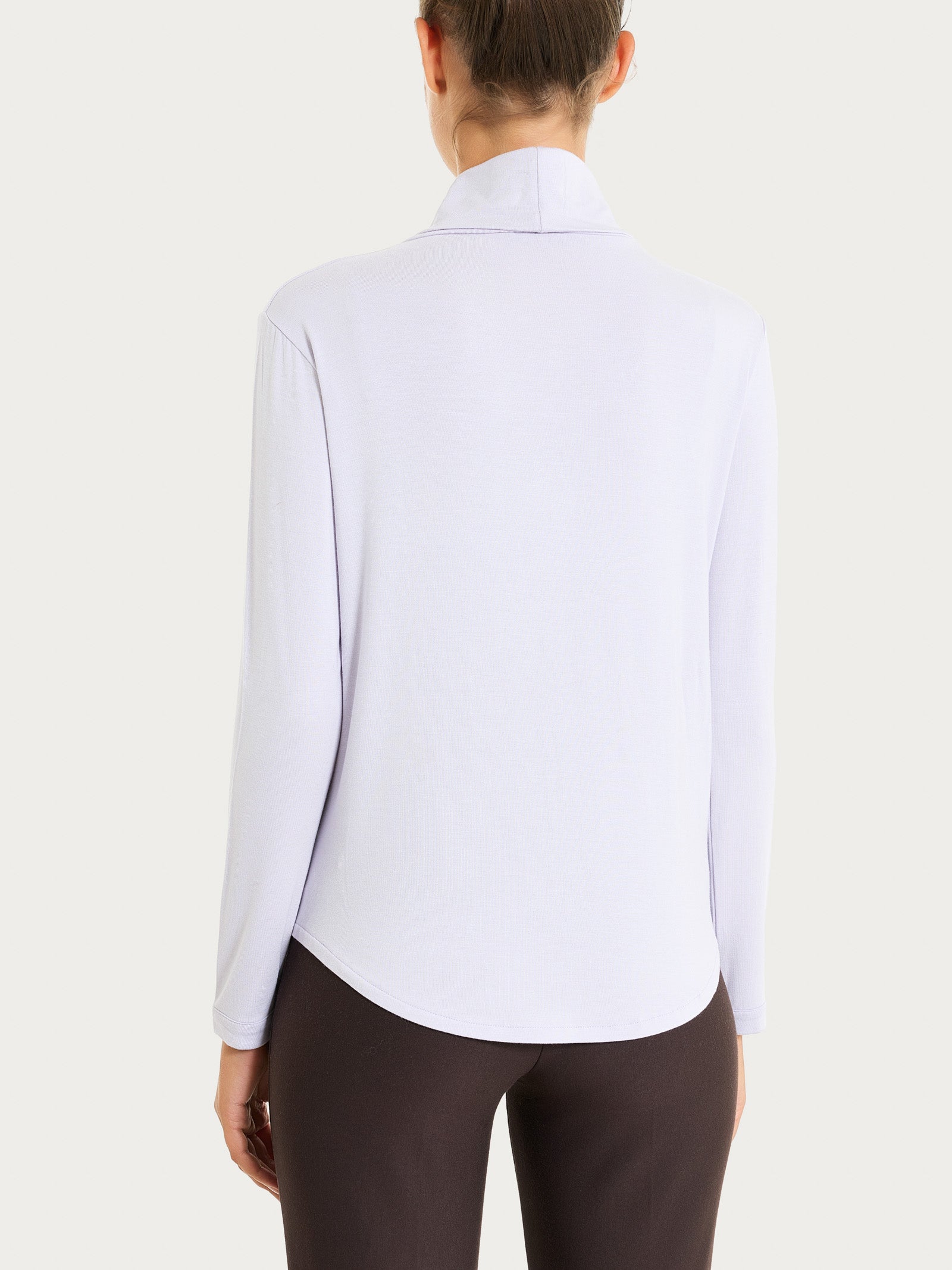 Ragno Dolcevita Eco Viscosa maglia manica lunga Thistle
