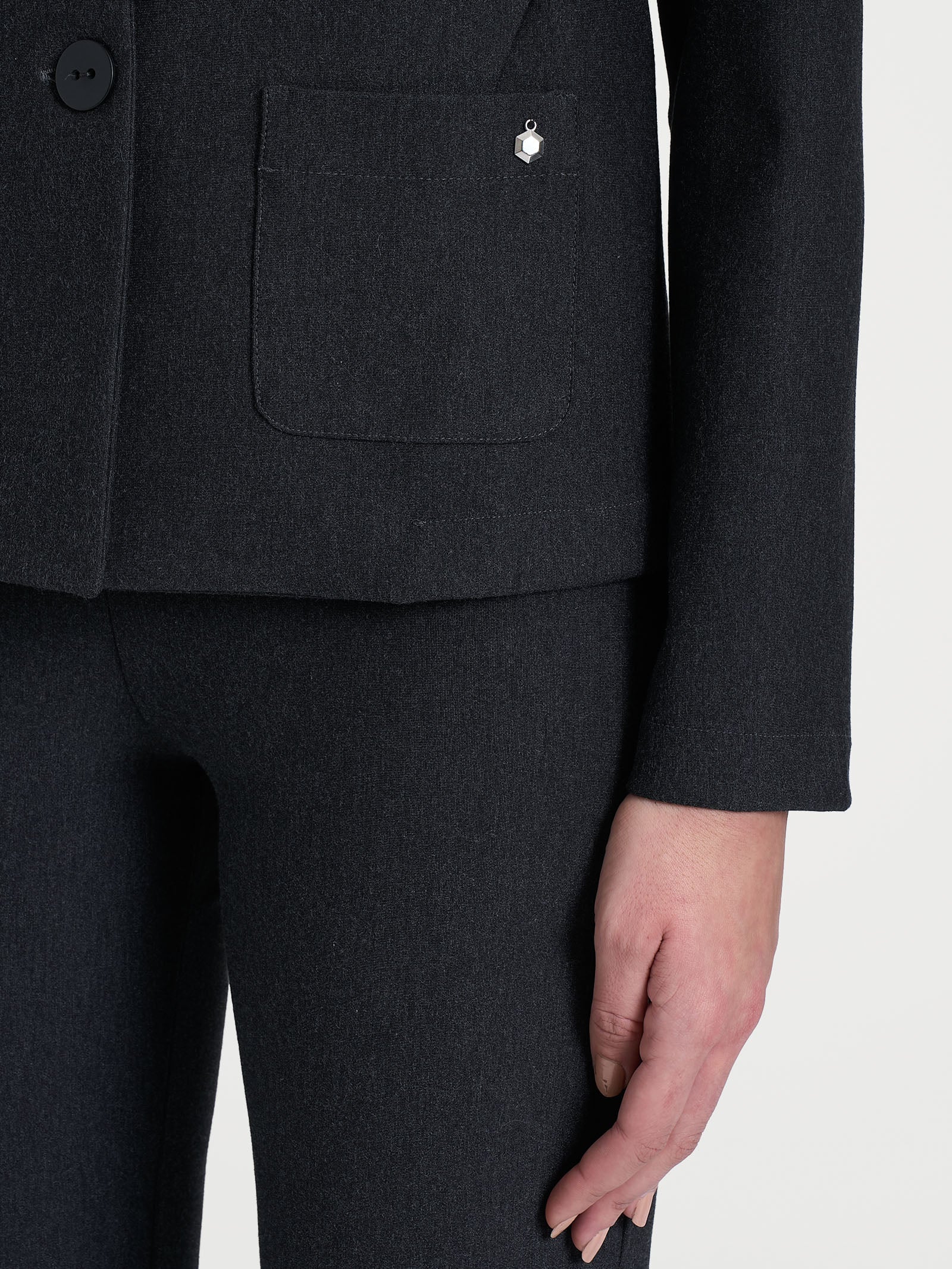 Ragno Compact blazer corto Oscuro regular