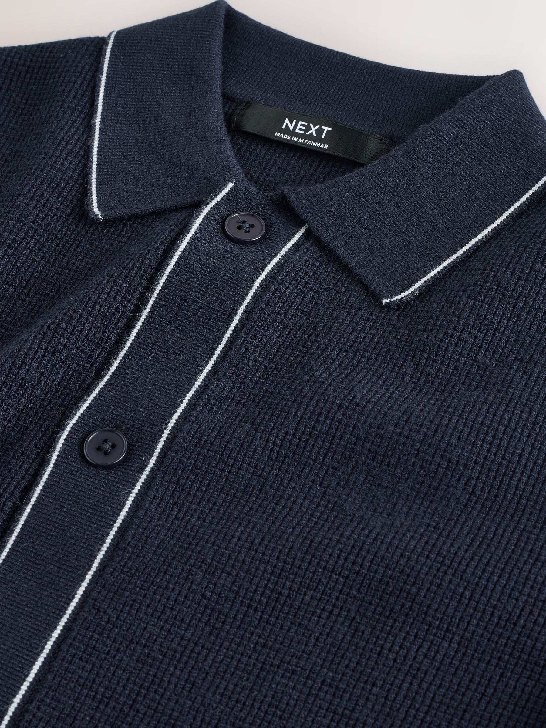 Next Completo Bambino Polo e Shorts 134 Maglia Testurizzata