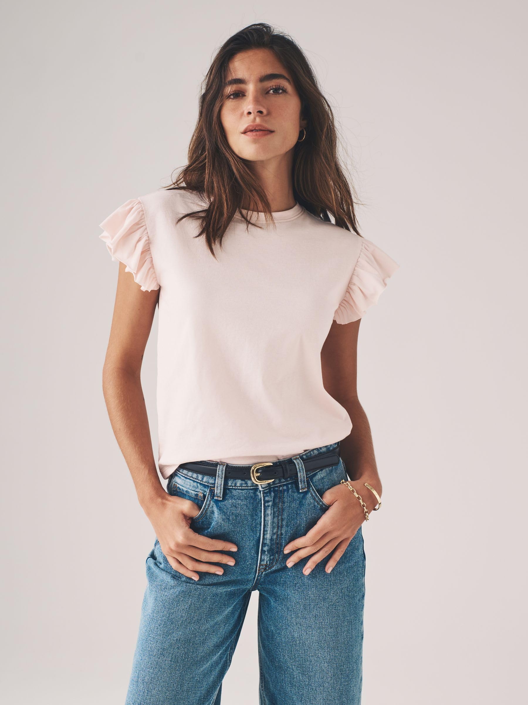 The Set magliette donna maniche corte pack 4 volant