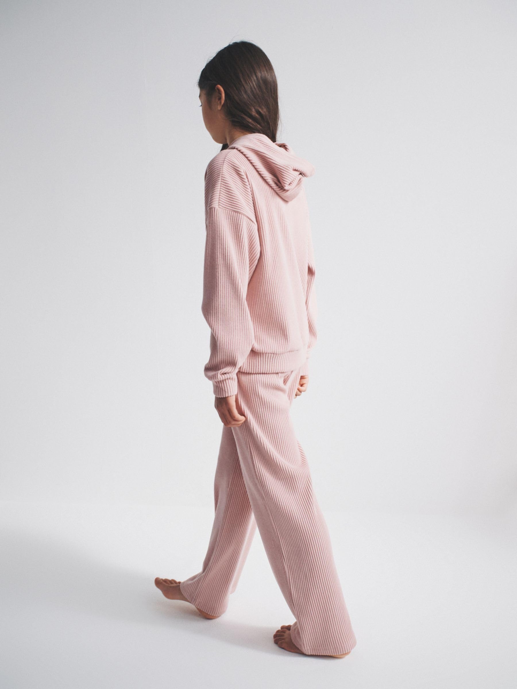 The Set completo felpa coste cappuccio bambina jogging