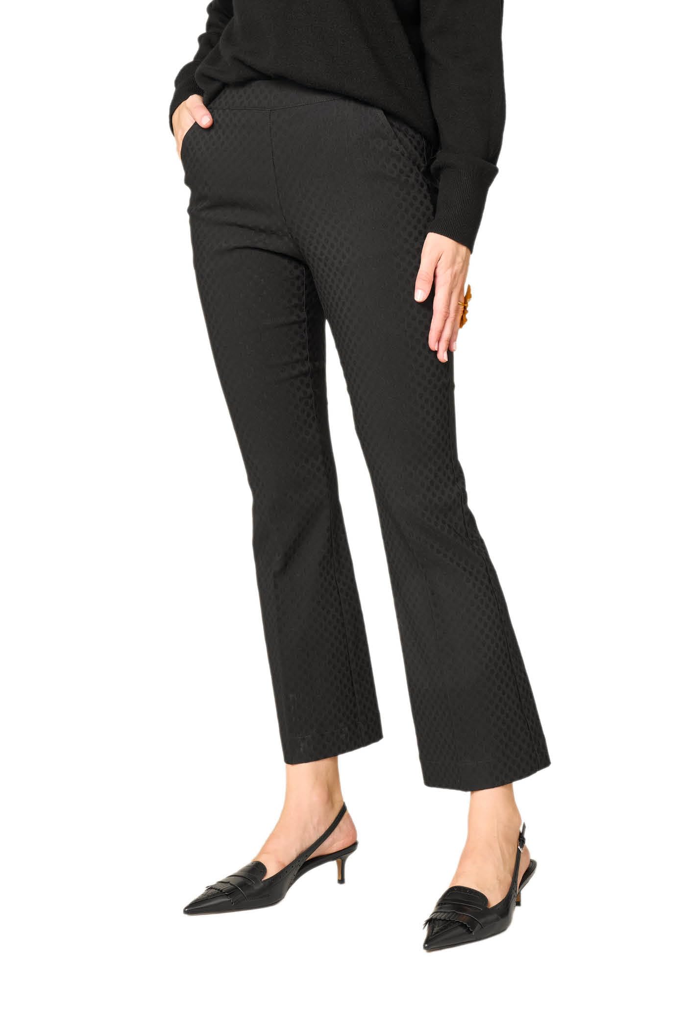 Goldenpoint Kick Flare pantaloni pois viscosa con tasche