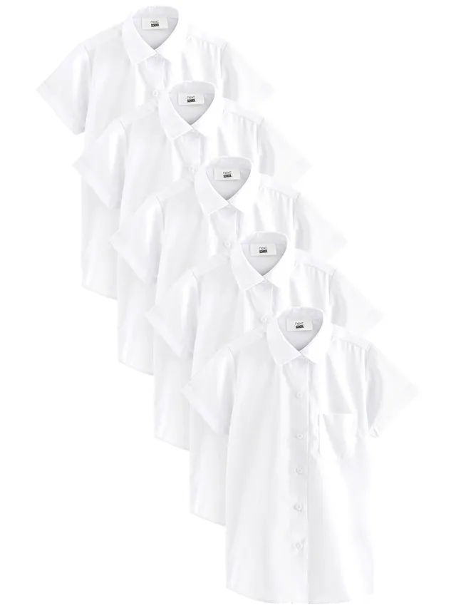 Geo Next camicia scuola maniche corte 5 anni confezione 5 pezzi