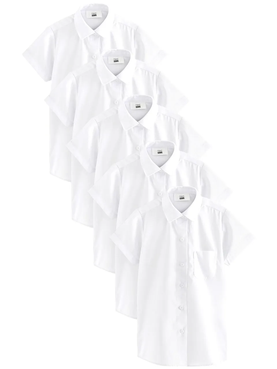 Geo Next camicia scuola maniche corte 5 anni confezione 5 pezzi