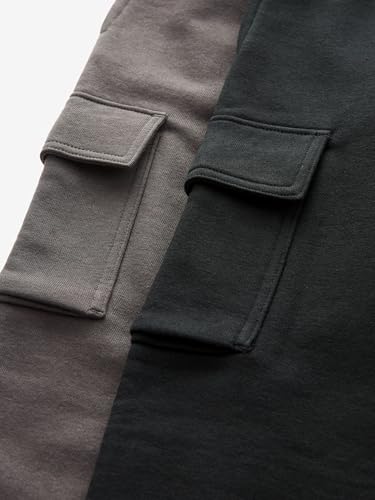 Next Cargo Slim Pantaloni Jogging Ragazzo 146 Black Grey 2pz