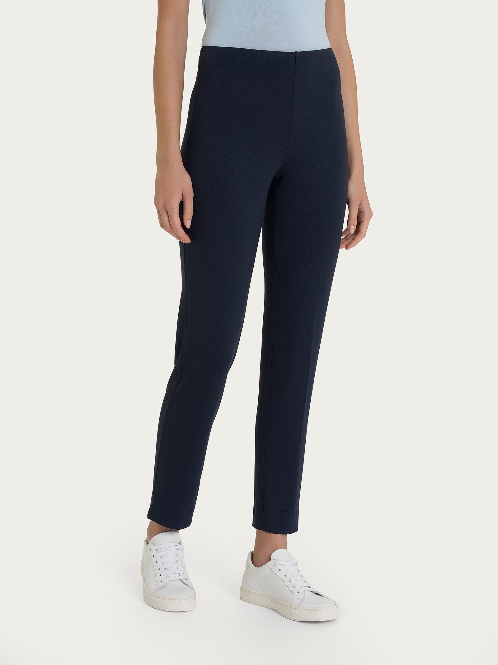 Ragno Relaxed Wardrobe Pantalone Capri Spacchetti Bleu viscosa