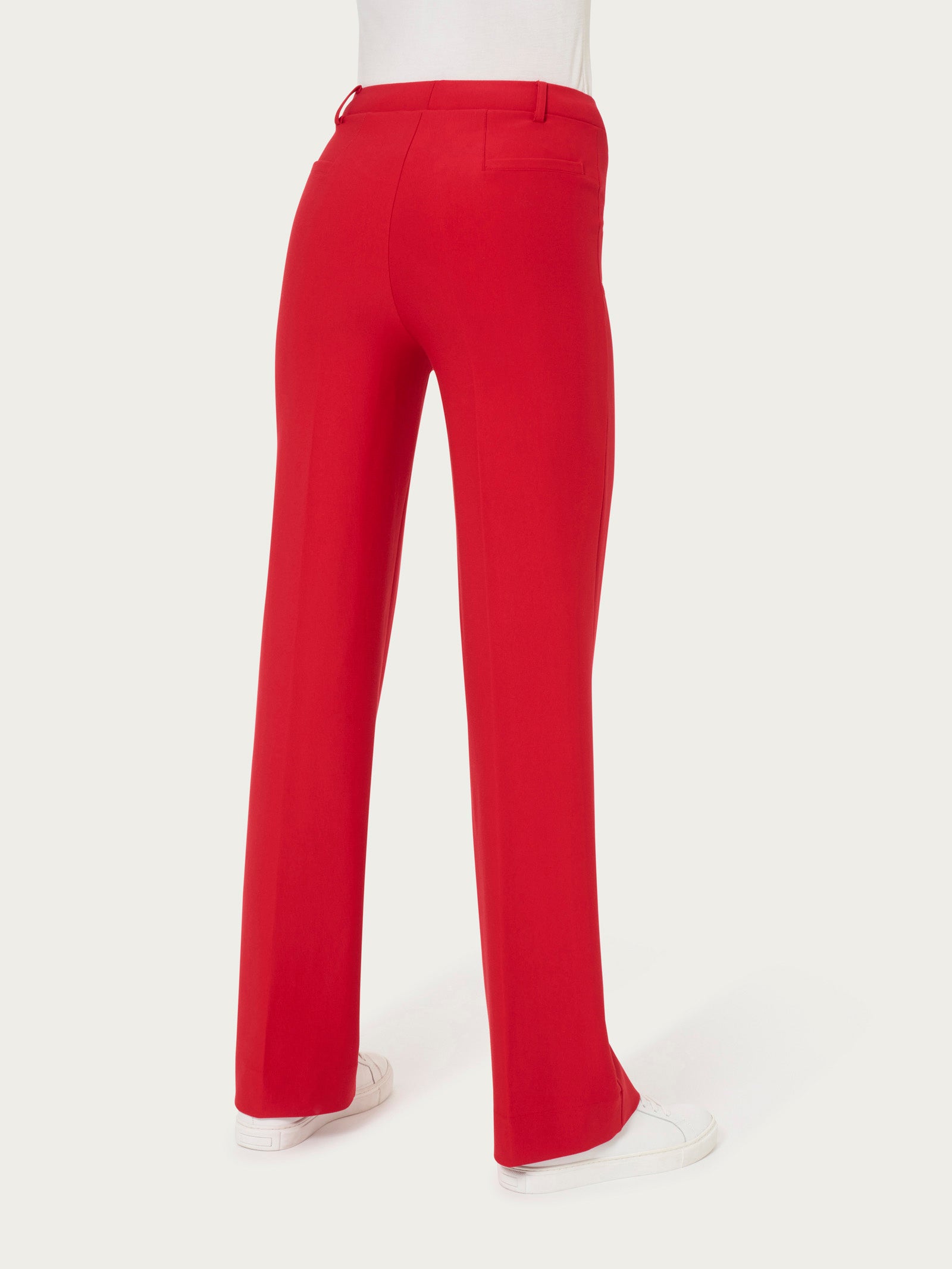 Ragno Compact The Wide Leg pantalone ampio salsa viscosa