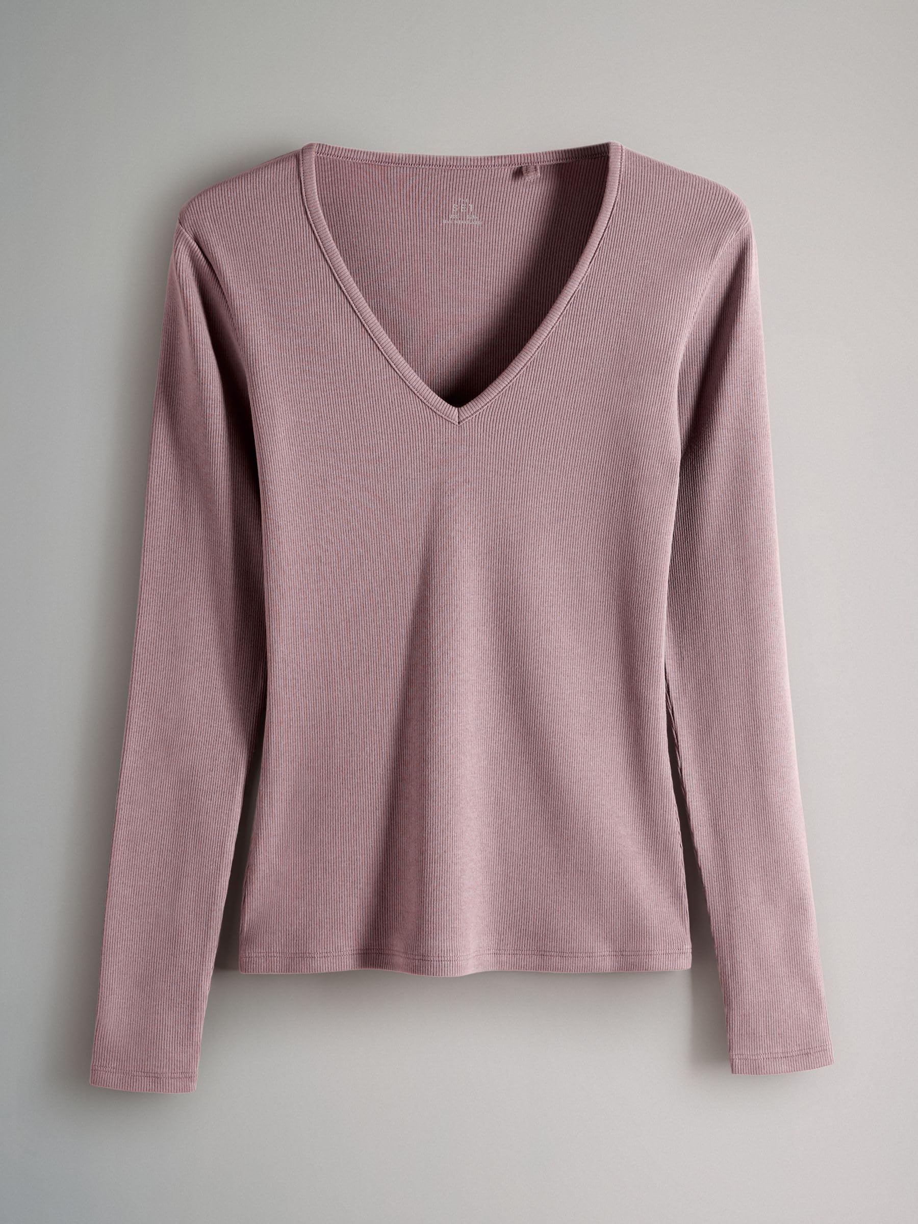 The Set magliette coste maniche lunghe 4 pezzi scollo V