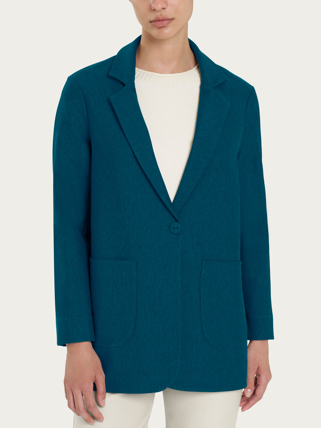 Ragno Compact blazer destrutturato reflecting pond caldo invernale