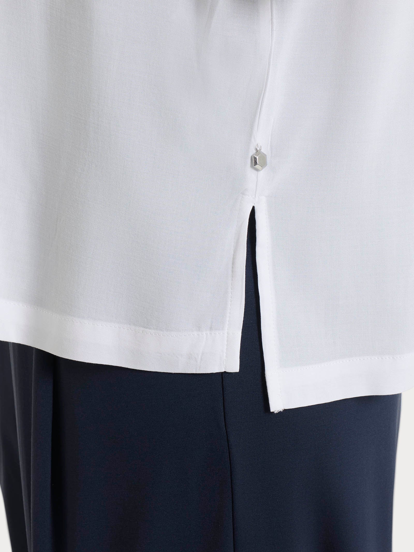 Ragno Voile Stretch Camicia Manica 3/4 voile bianca Bianco
