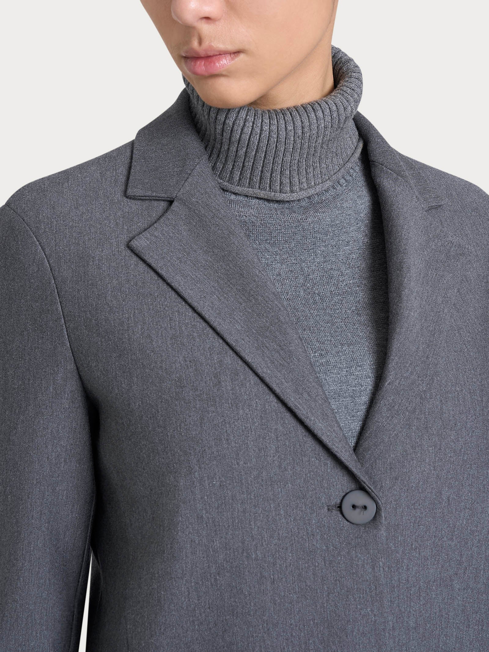 Ragno Compact blazer due bottoni punto Milano ardesia mel