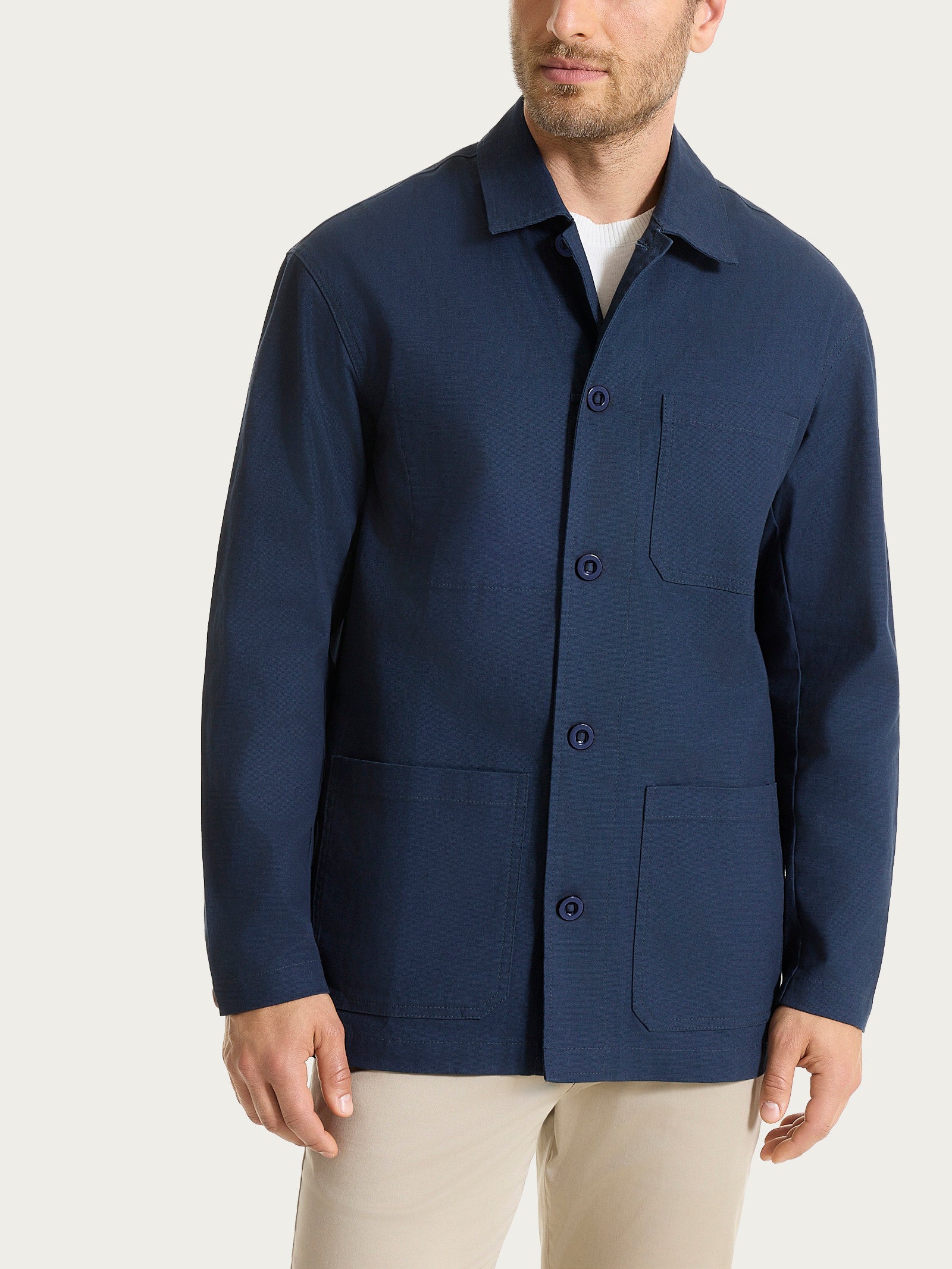 Ragno Compact Giacca Utility Canvas Stretch Outer Space regular