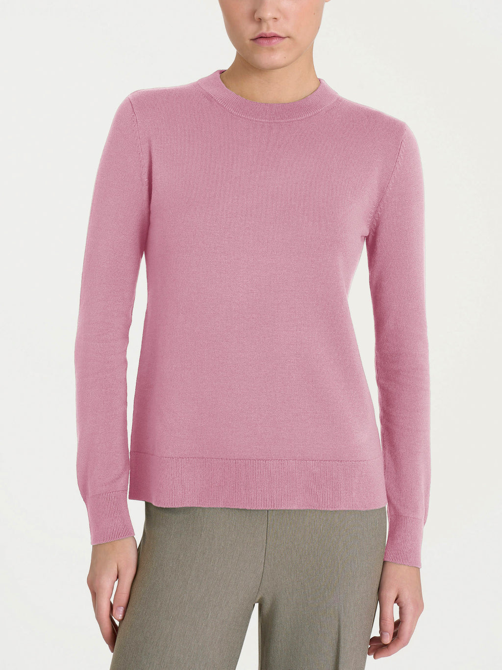 Ragno Four Seasons maglione girocollo donna lilas viscosa