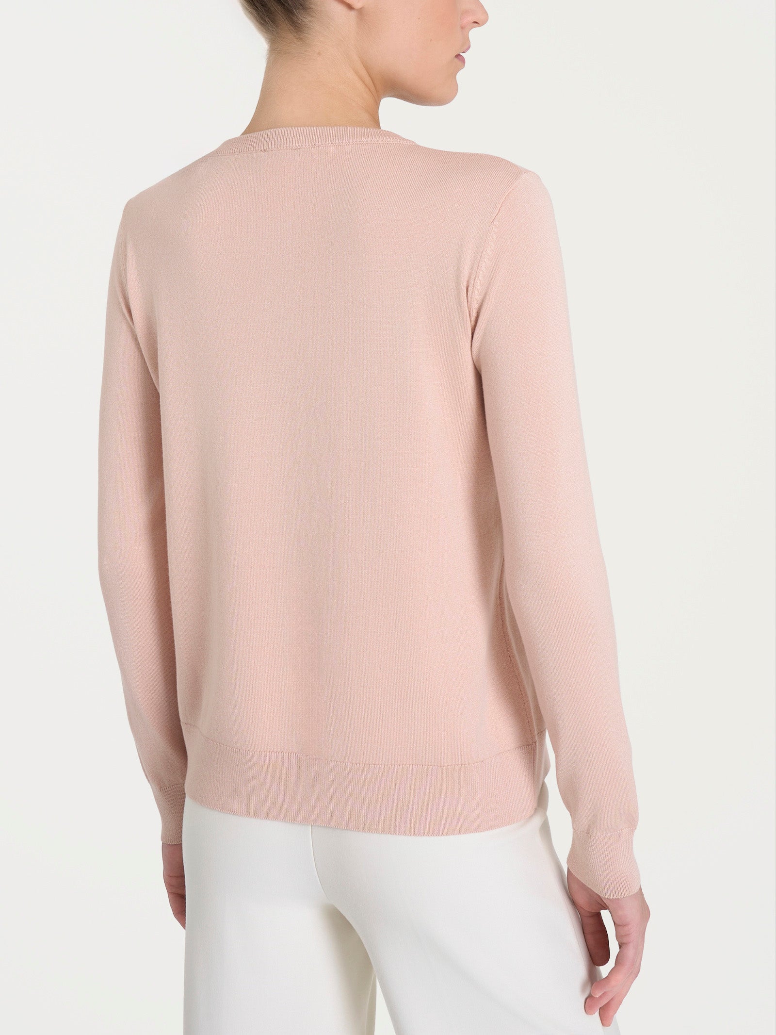 Ragno Four Seasons cardigan bottoni Cameo Rose rosa