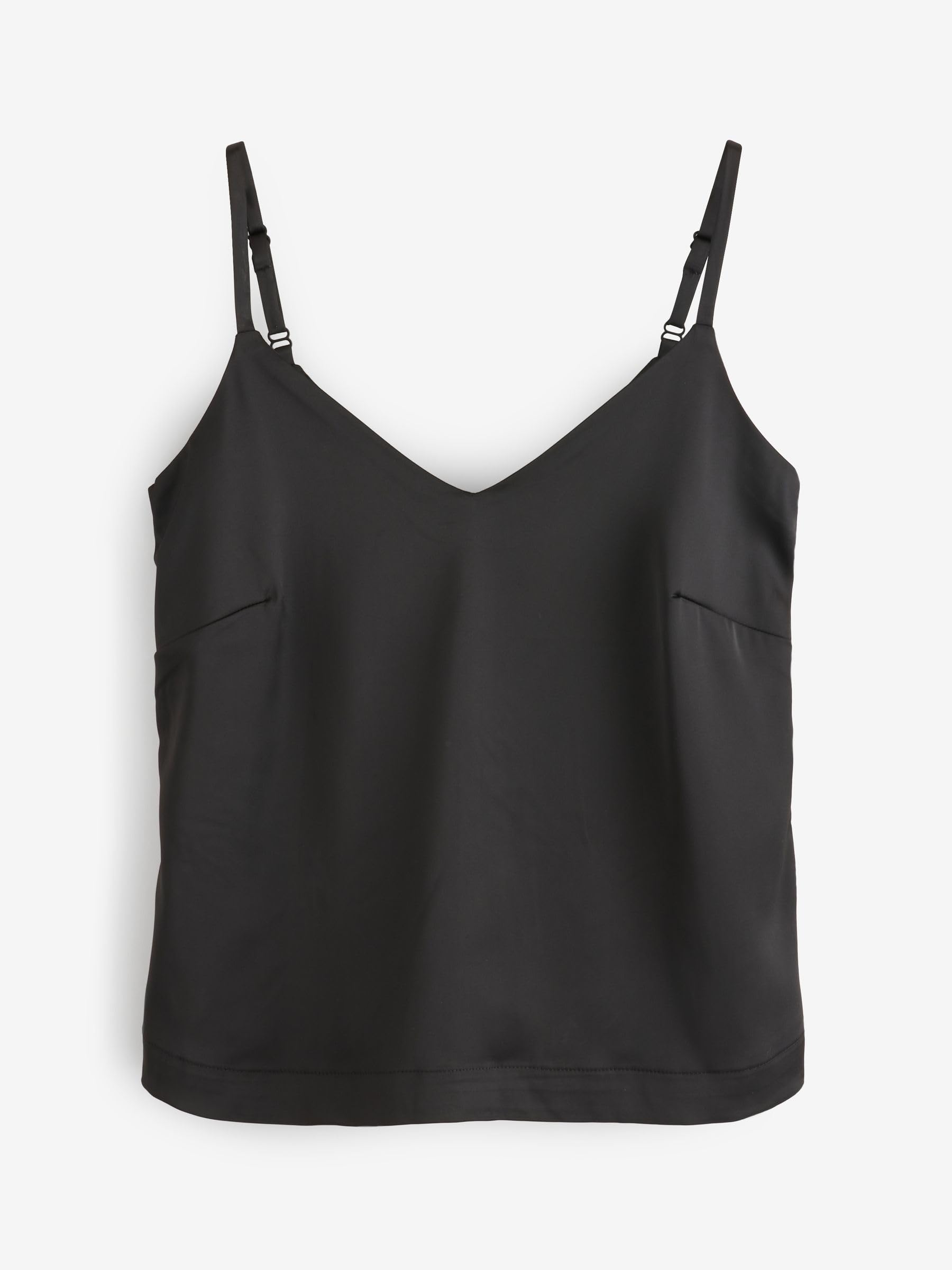 Geo Next The Set 2 top satin scollo a V nero mora