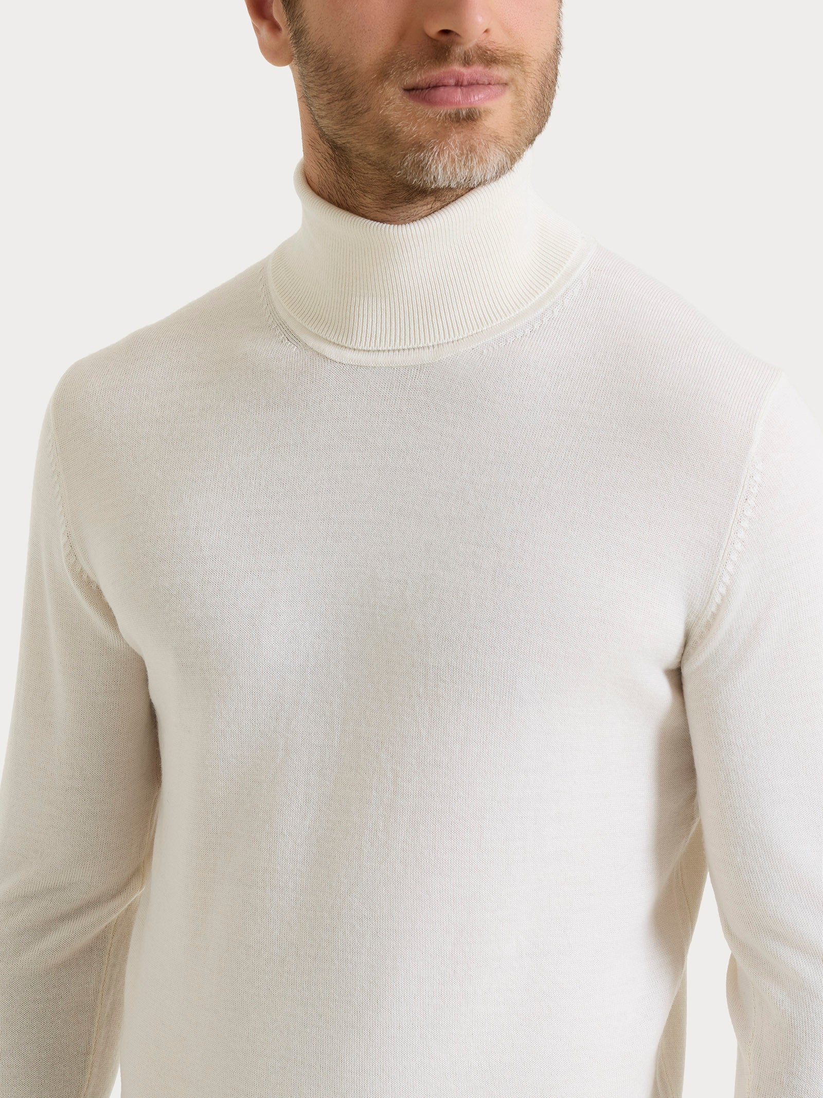 Ragno Merino Soft Dolcevita lana uomo Ponderosa Pine