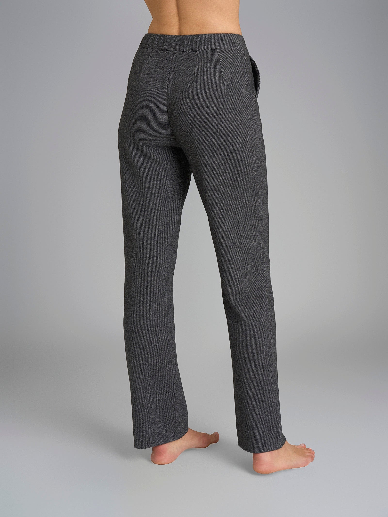 Ragno Flannel Compact Pantalone Dritto Ardesia Mel. tasche