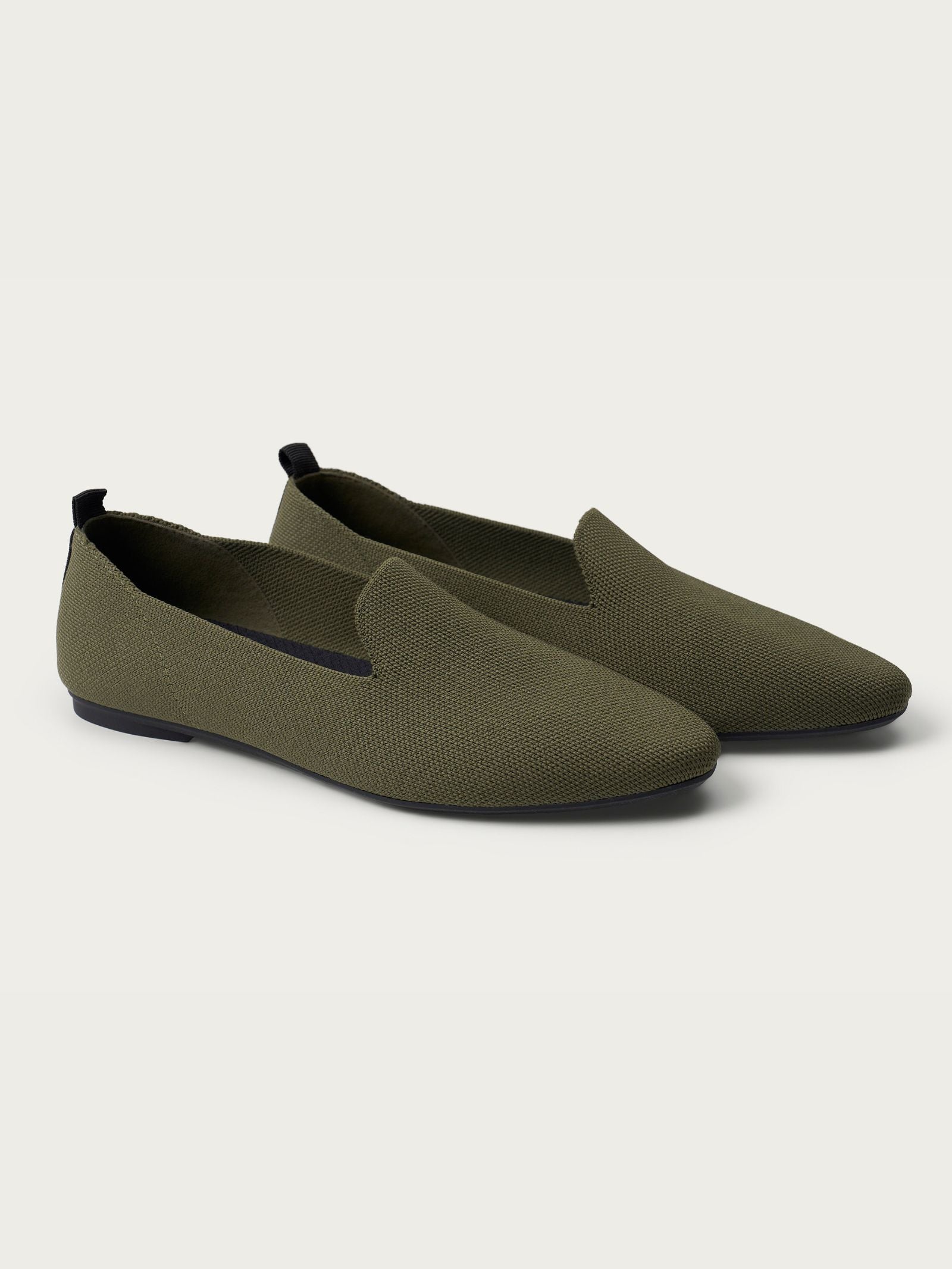 Ragno loafer slip on maglia Dark Olive memory foam antiscivolo