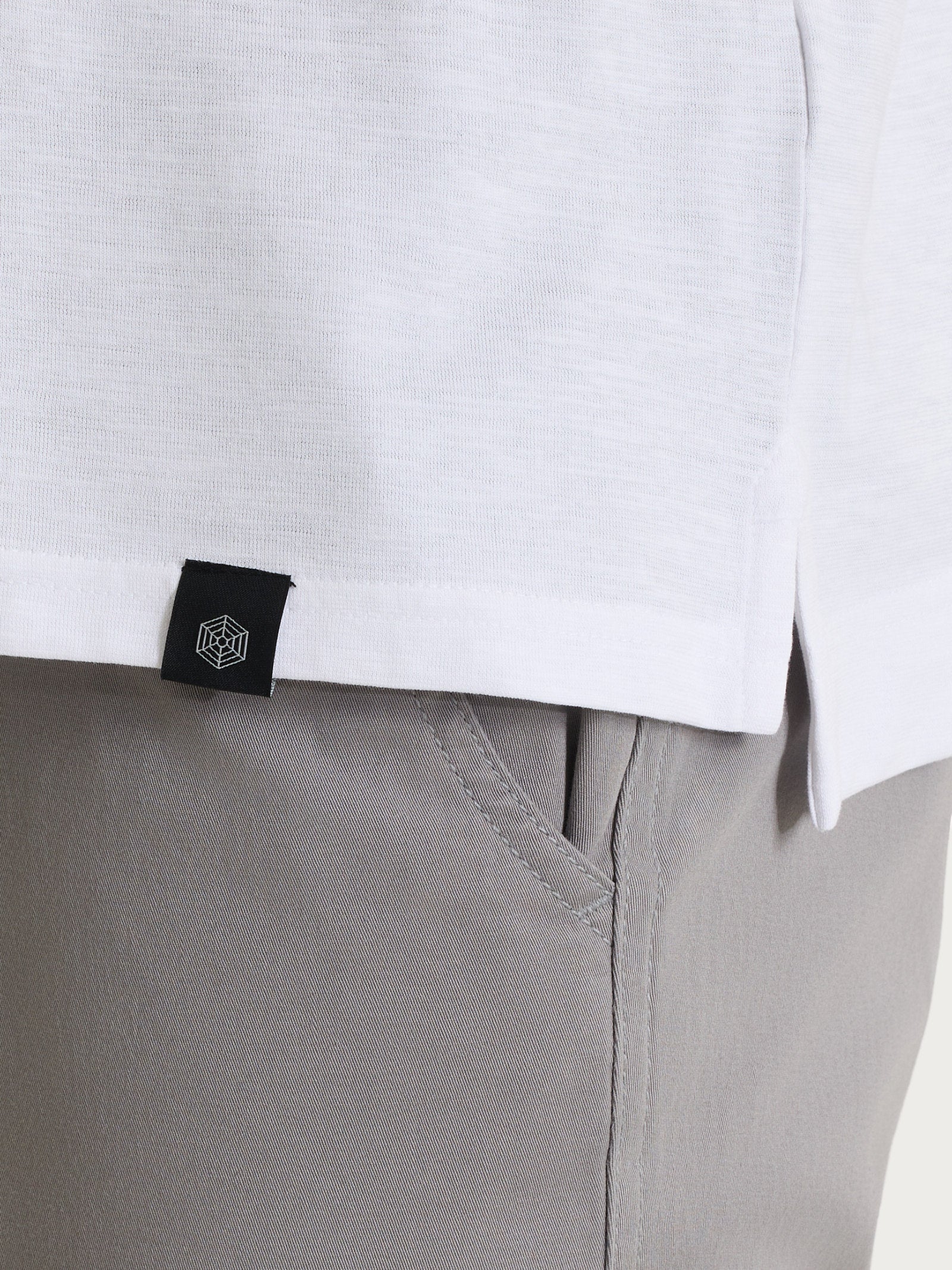 Ragno Polo Cotone Slub Jersey Bianco Uomo