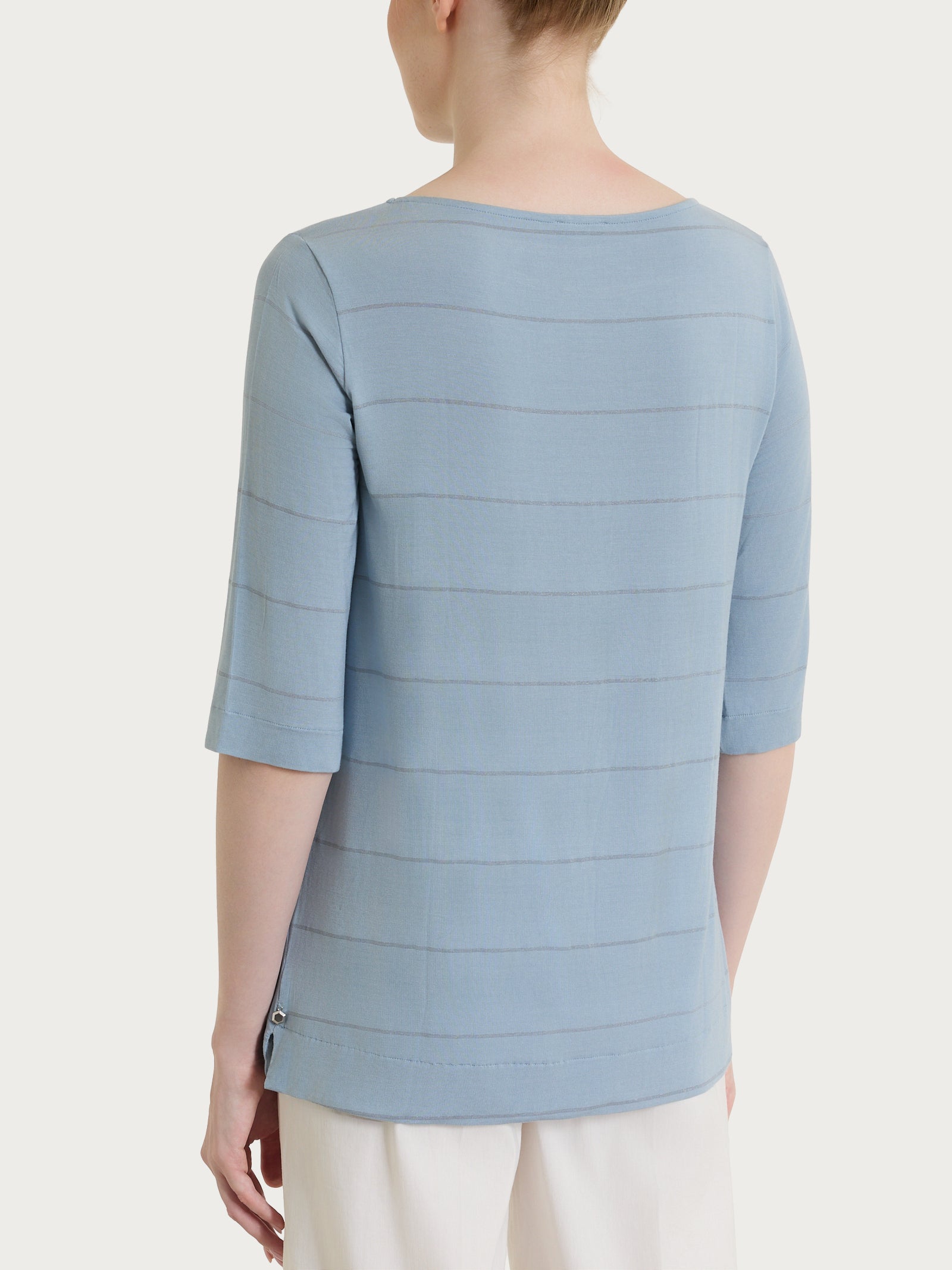 Ragno Summer Light Maglietta Barchetta Righe Blu Viscosa
