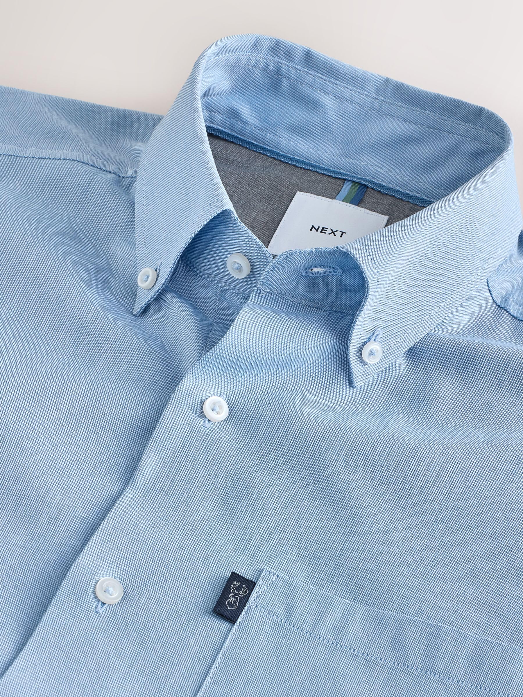 Geo Next camicia oxford slim azzurra L facile da stirare