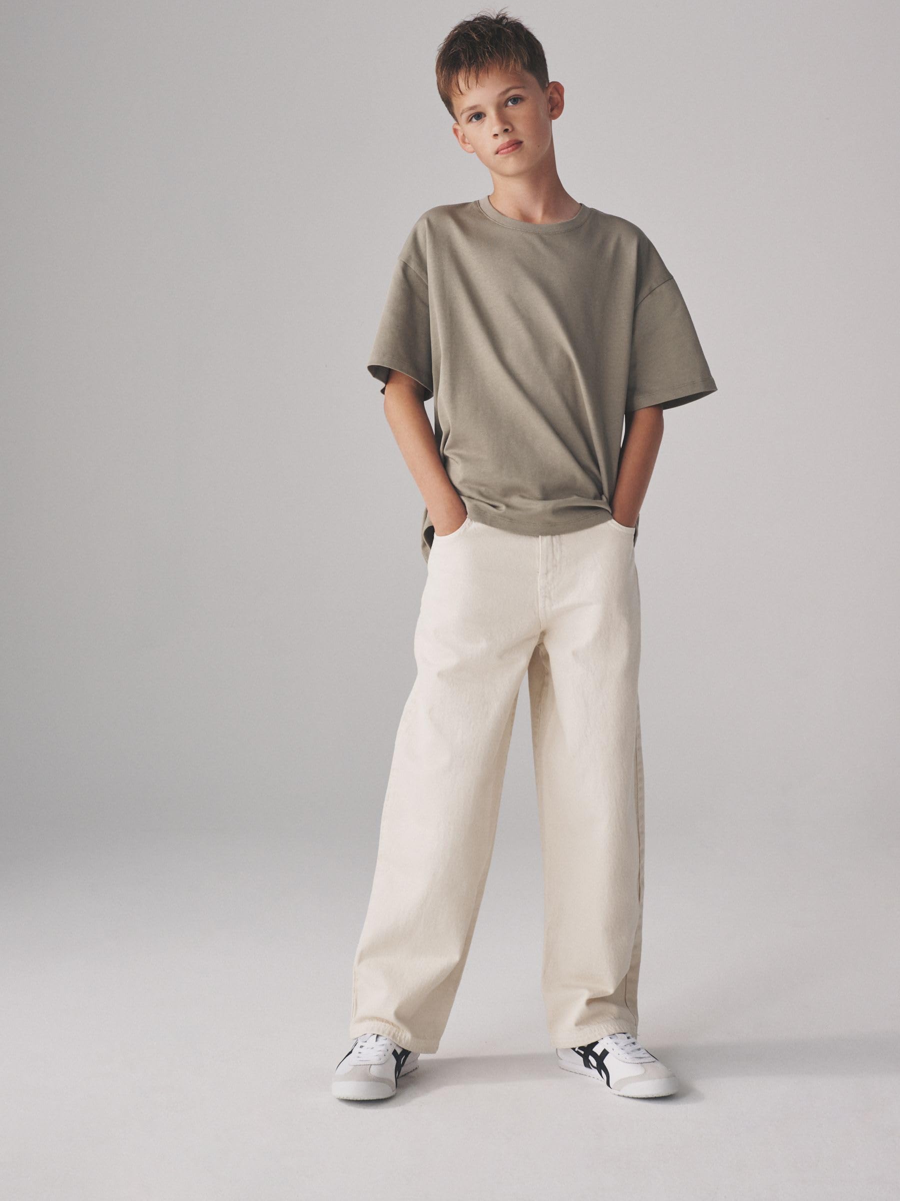 Next The Set T-Shirt Skater Ragazzo Cotone Pesante 4 Pezzi