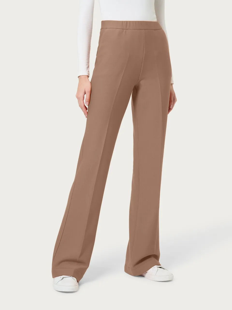 Ragno Comfort pantalone flare Pine Bark felpa