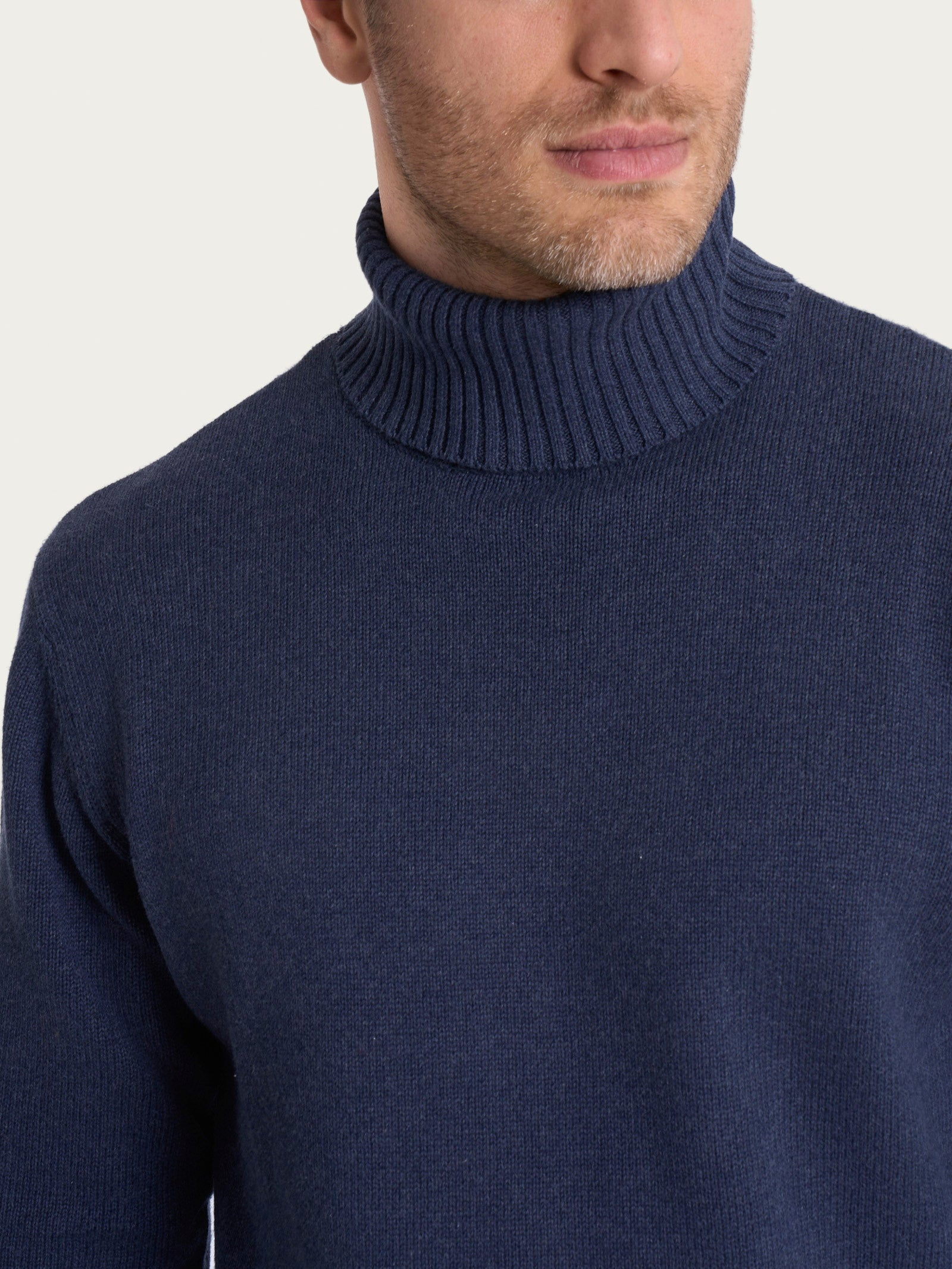 Ragno Winter Cotton Dolcevita Maglia Avio Mel. puro cotone