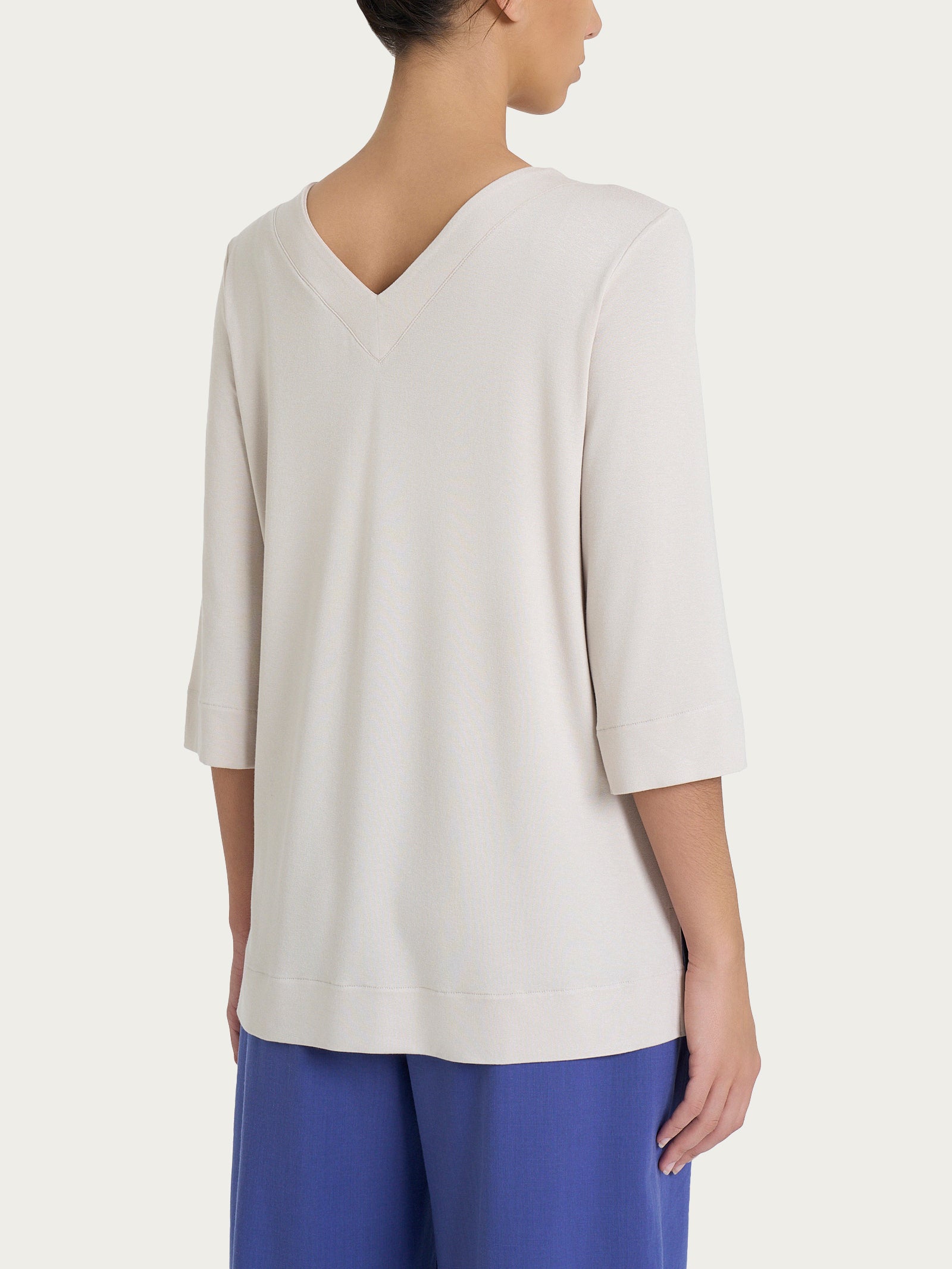 Ragno Viscosa Summer maglietta scollo V donna Champignon