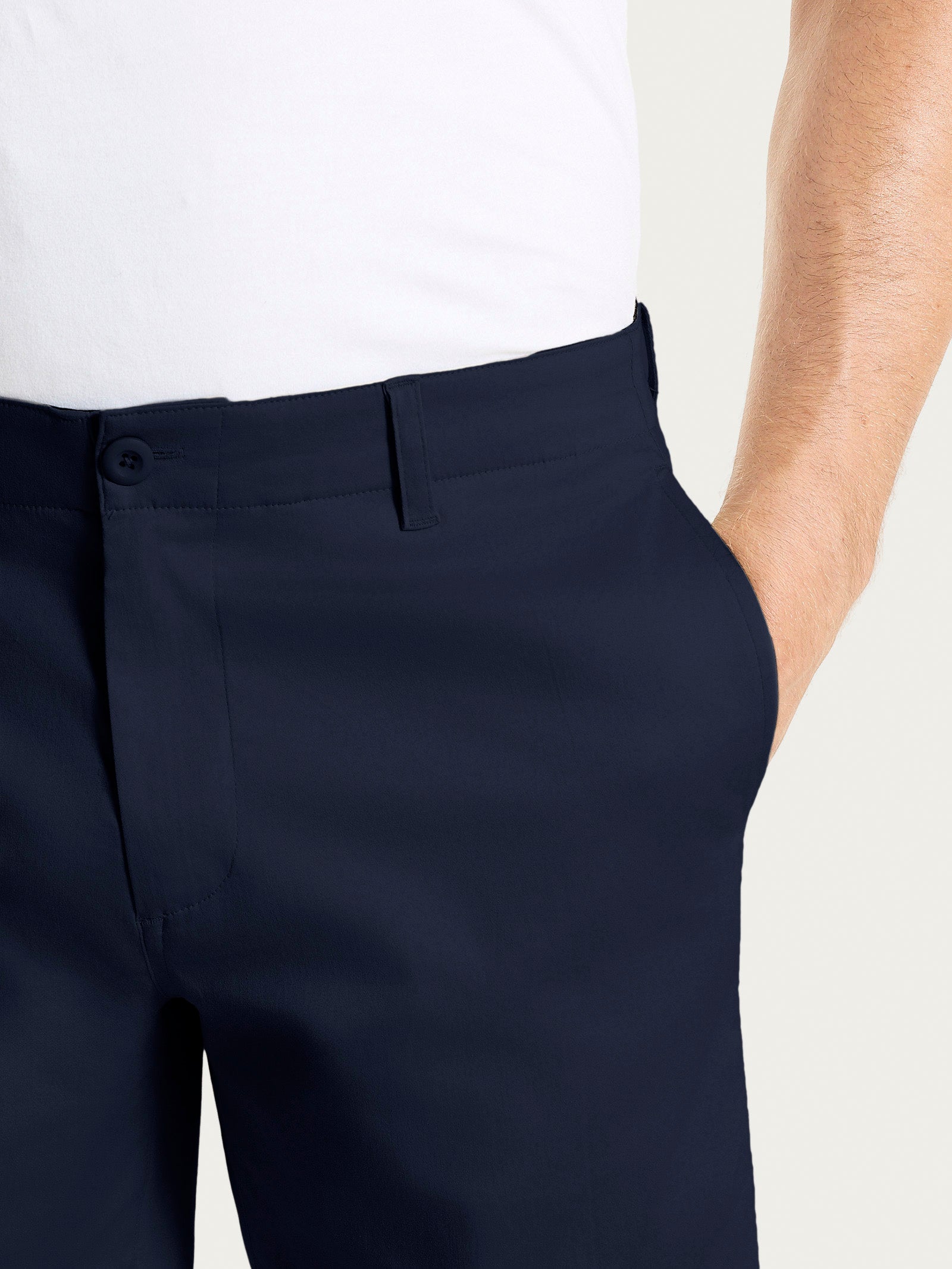 Ragno Satin Power Bermuda uomo Bleu cotone elasticizzato