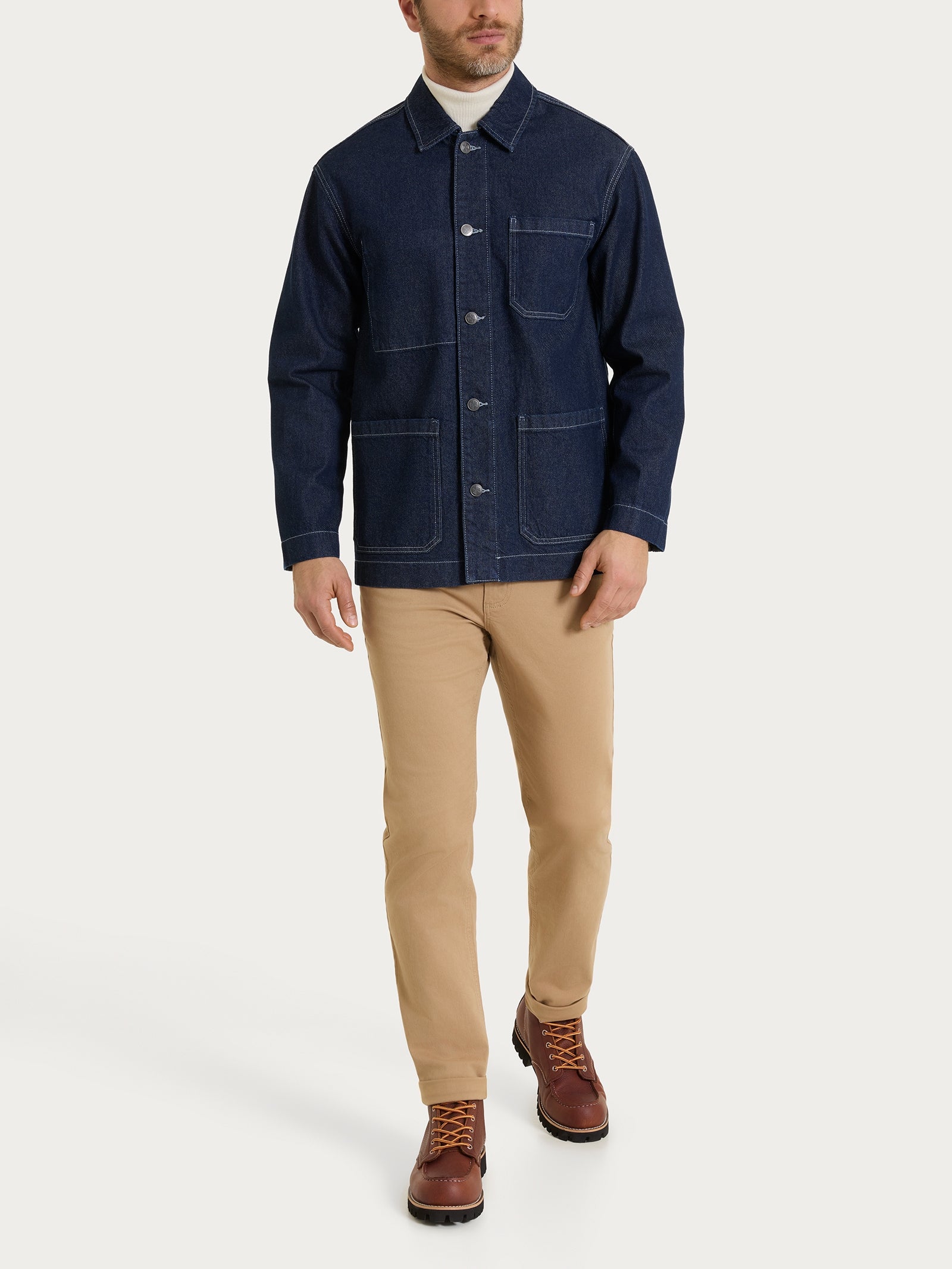 Ragno Giacca Utility Raw Denim Dark Navy